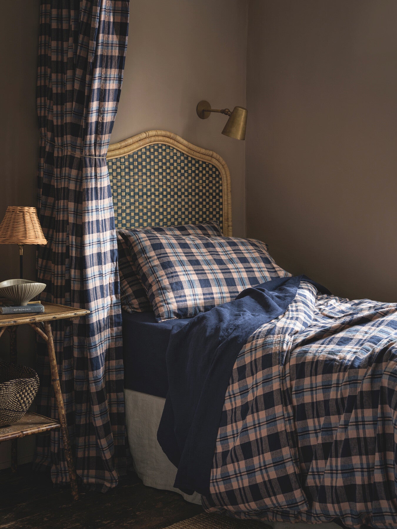 Dallington Plaid Linen Blend Duvet Cover