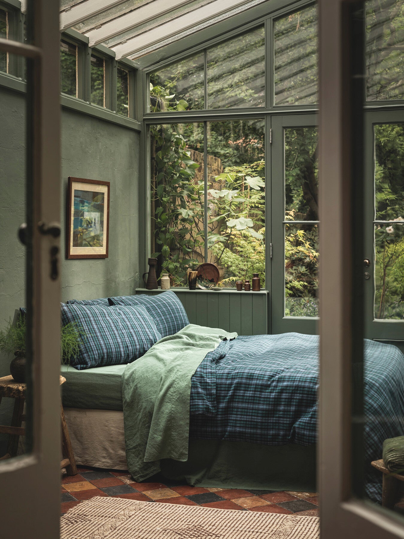 Heathcliff Check Cotton Duvet Cover