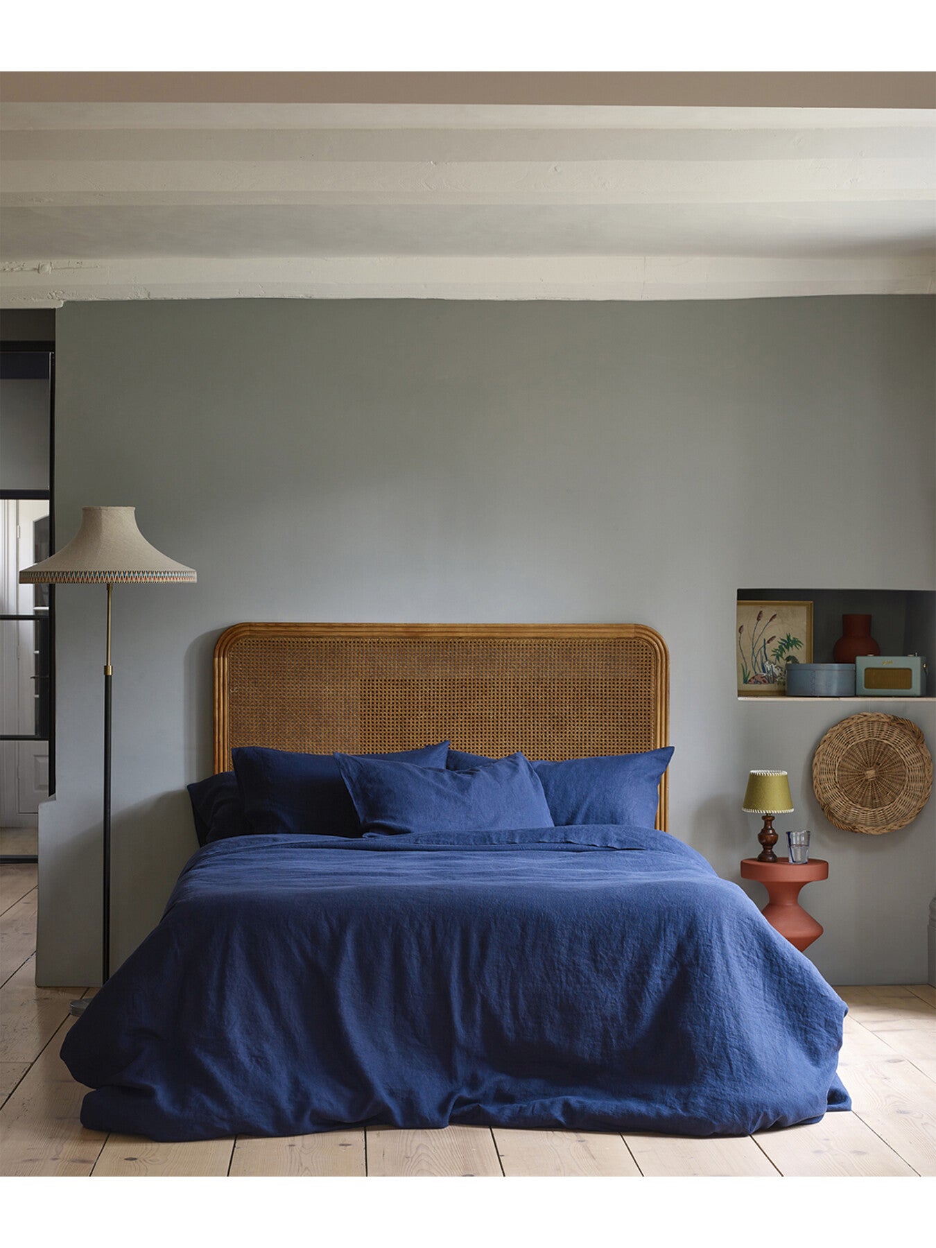 Plain Linen Blend Duvet Cover