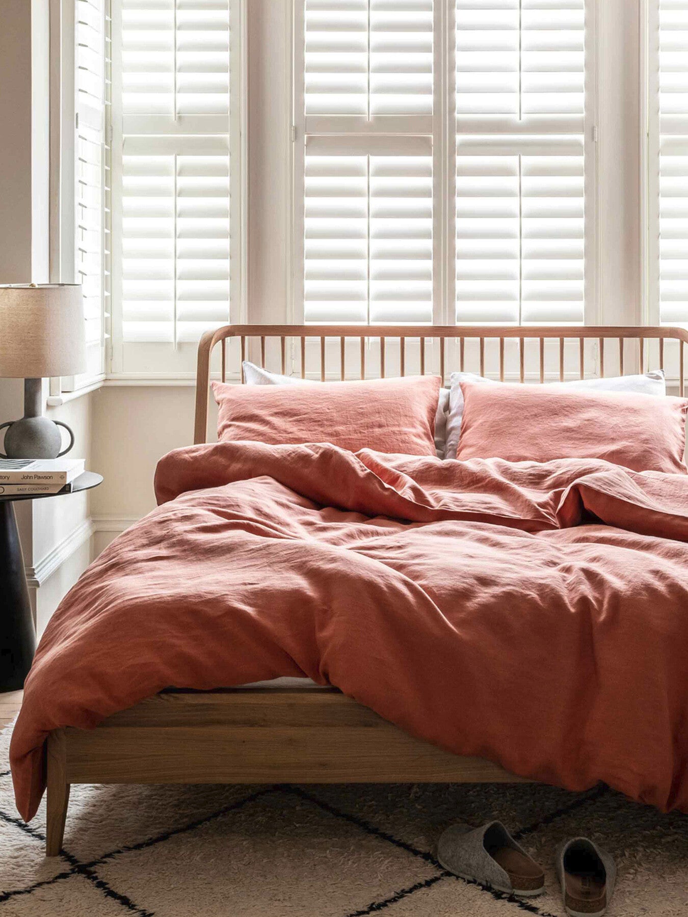 Plain Linen Blend Duvet Cover