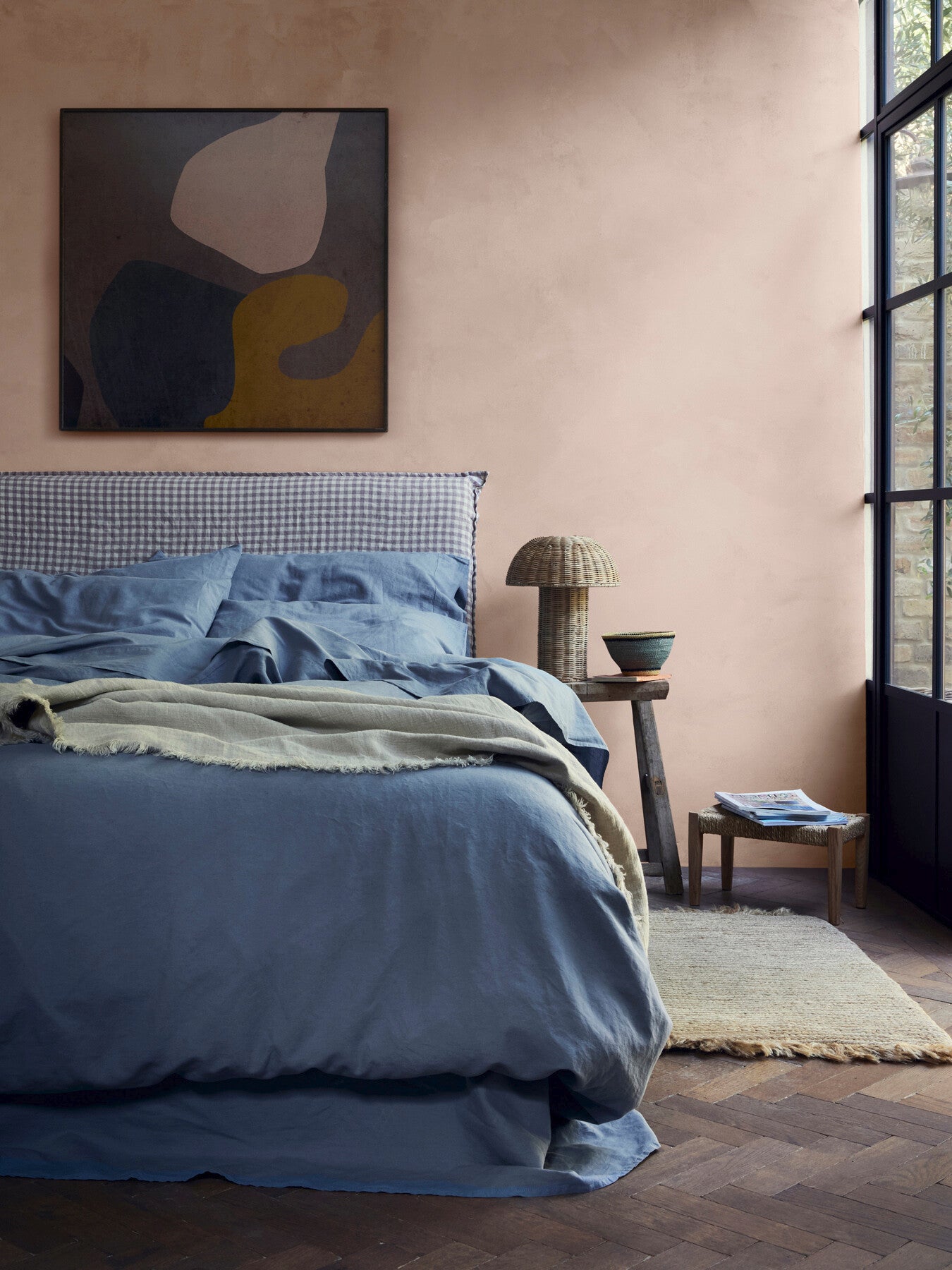 Plain Linen Blend Duvet Cover