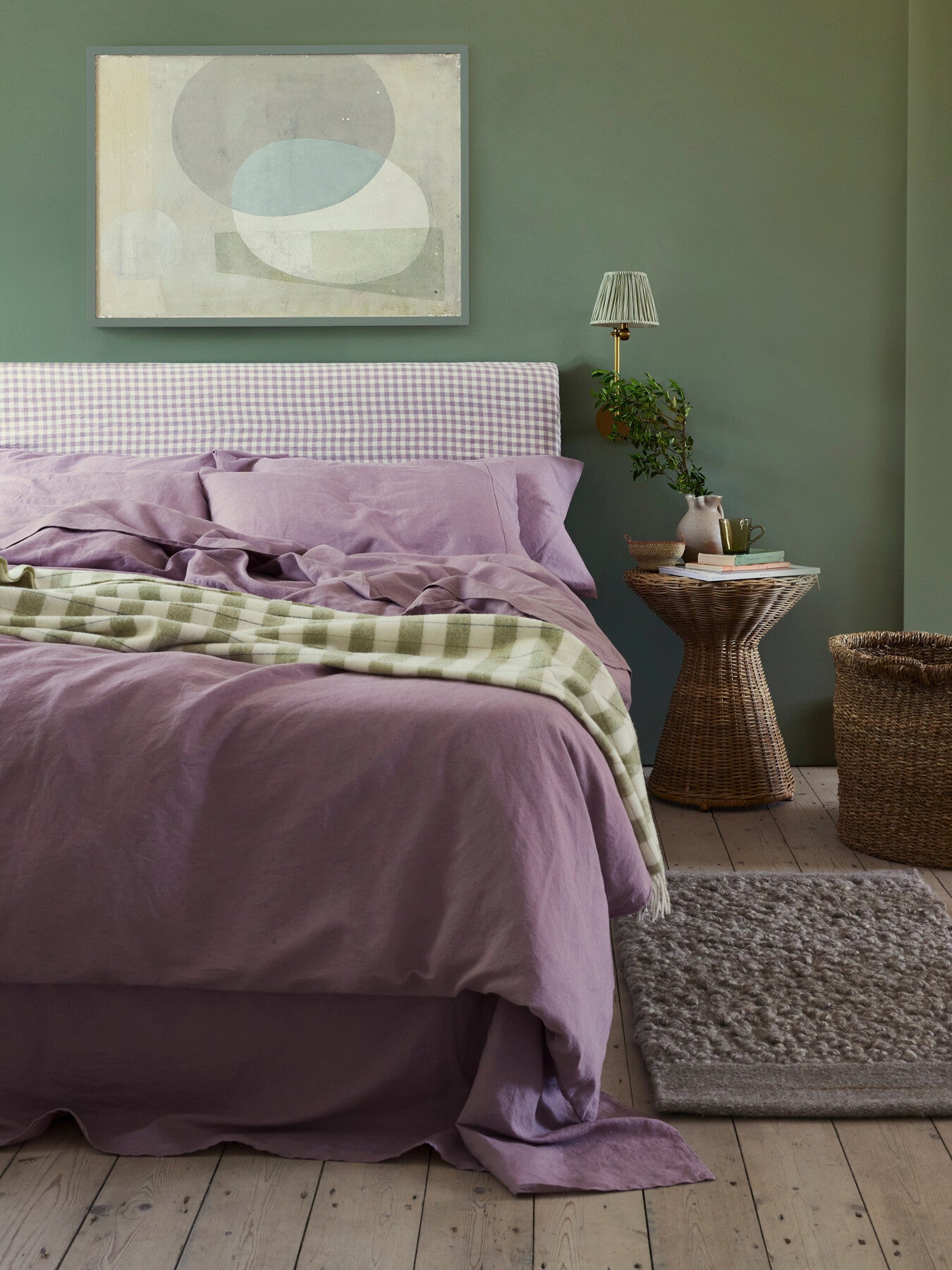 Plain Linen Blend Duvet Cover