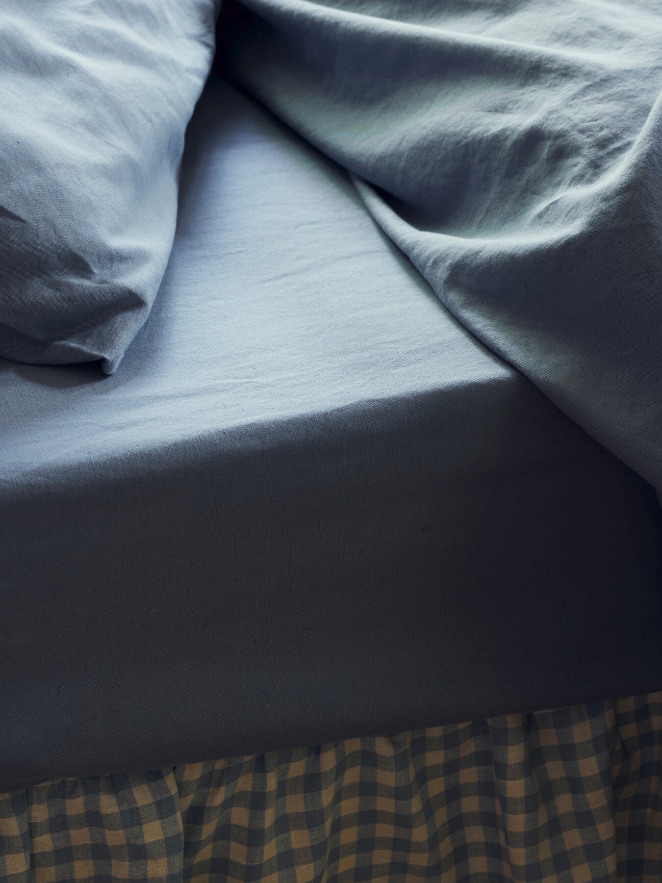 Plain Linen Blend Fitted Sheet