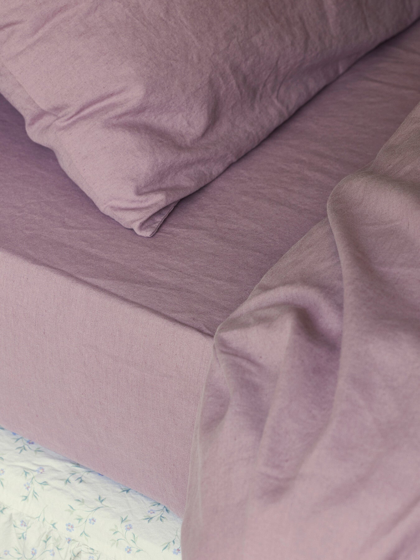 Plain Linen Blend Fitted Sheet
