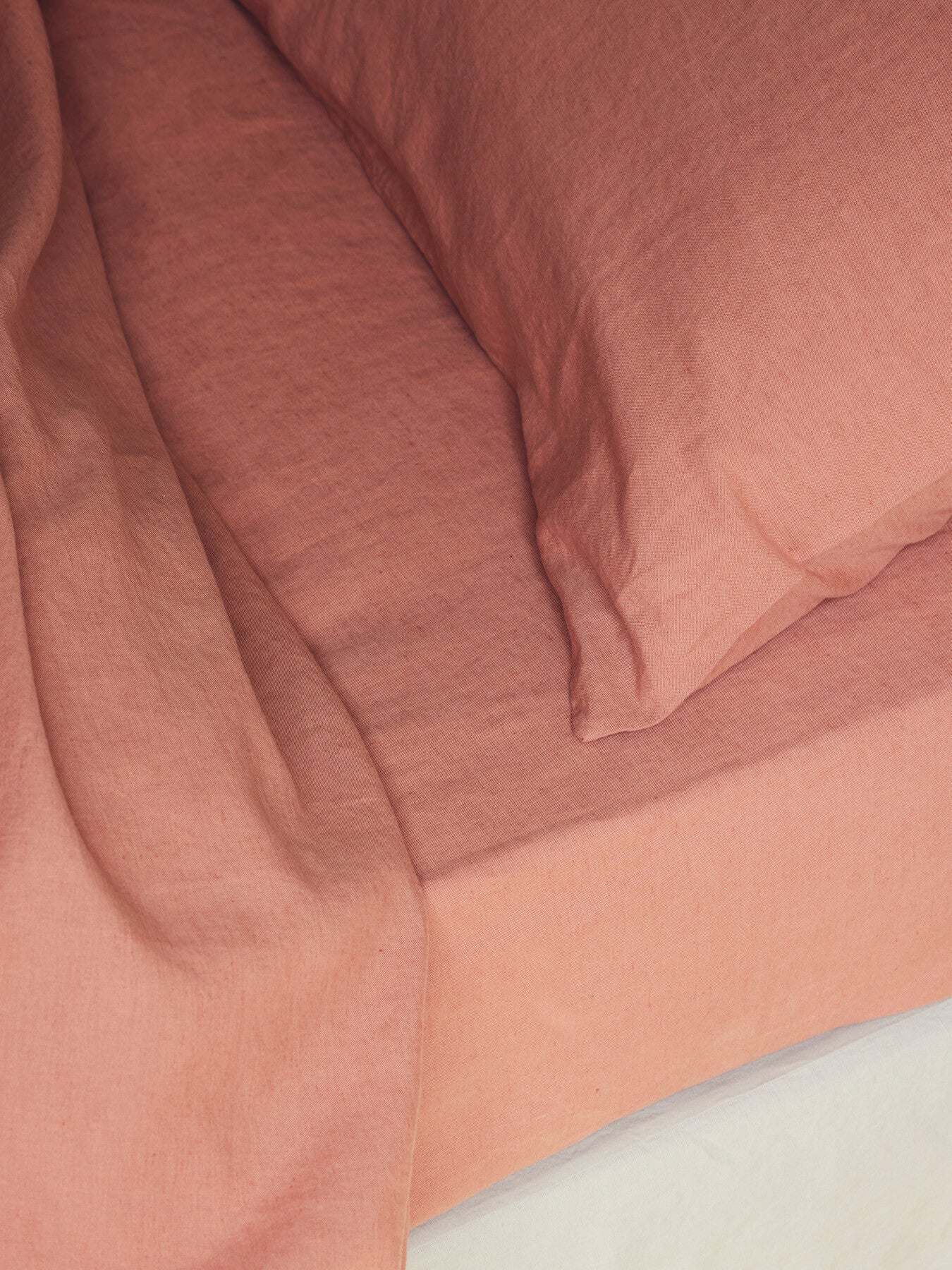 Plain Linen Blend Fitted Sheet