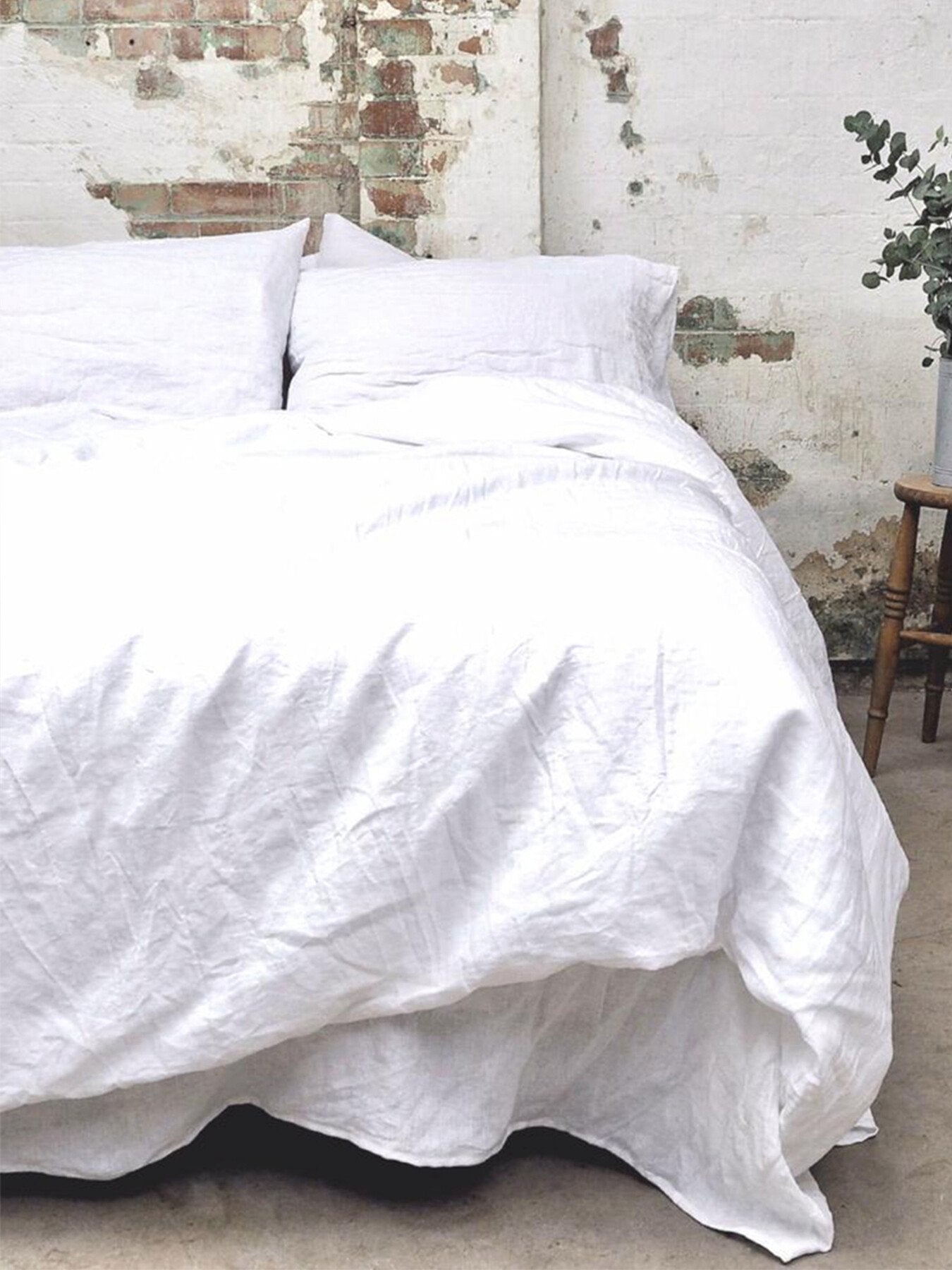 Plain Linen Duvet Cover