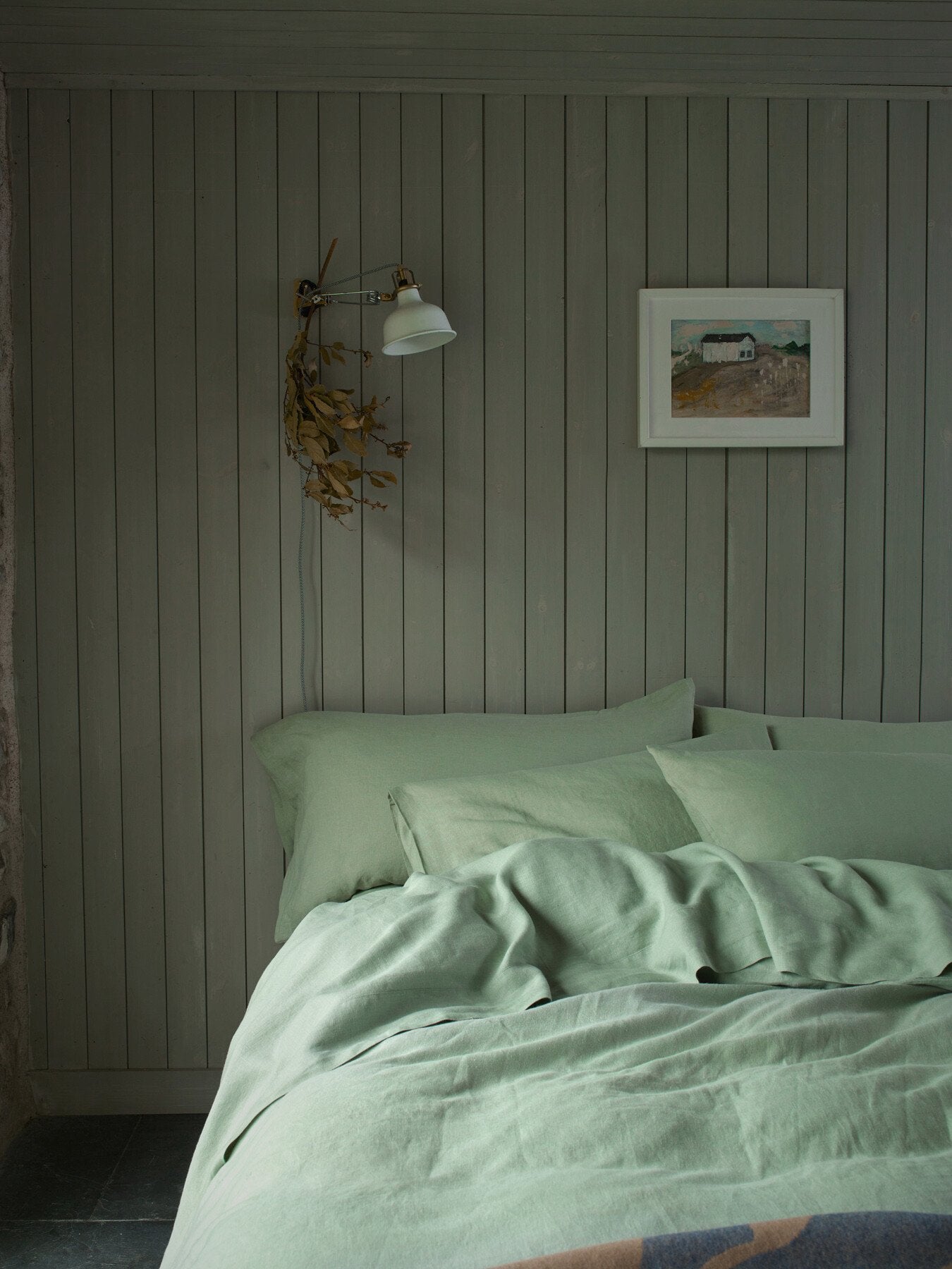 Plain Linen Pillowcase Pair
