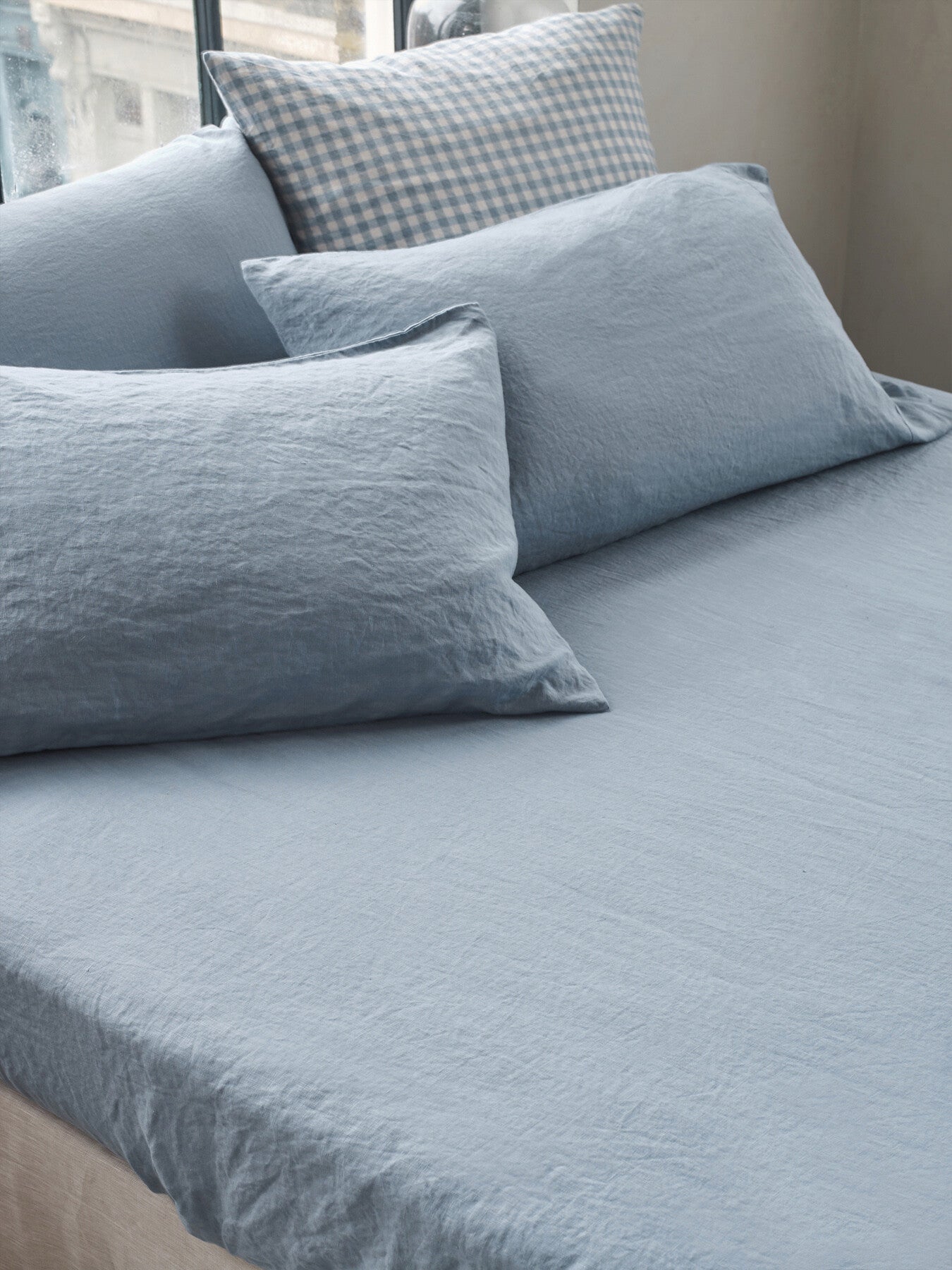 Plain Linen Fitted Sheet