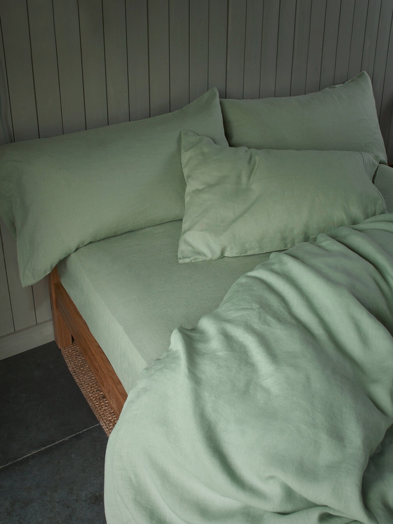 Plain Linen Fitted Sheet