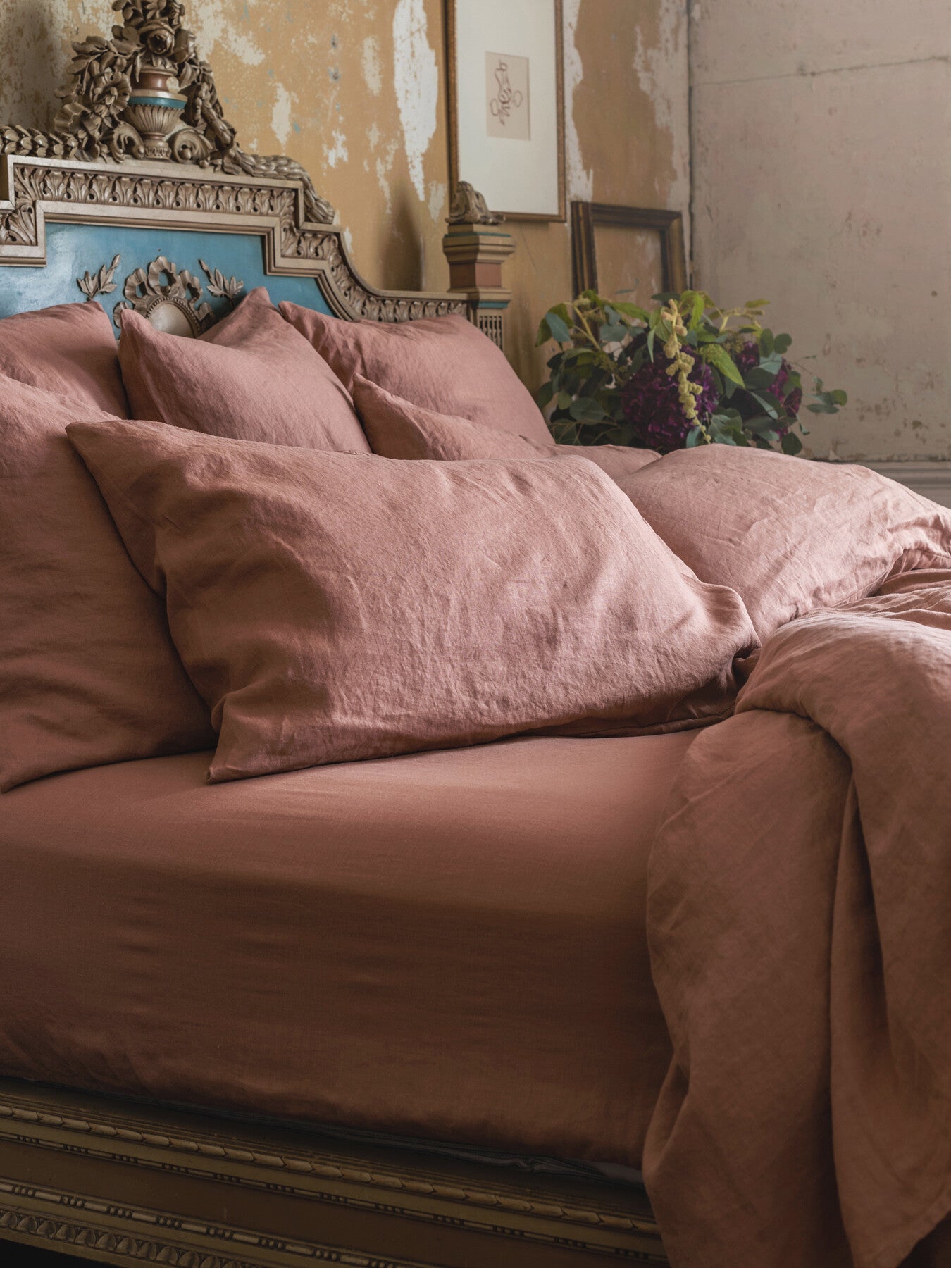 Plain Linen Fitted Sheet