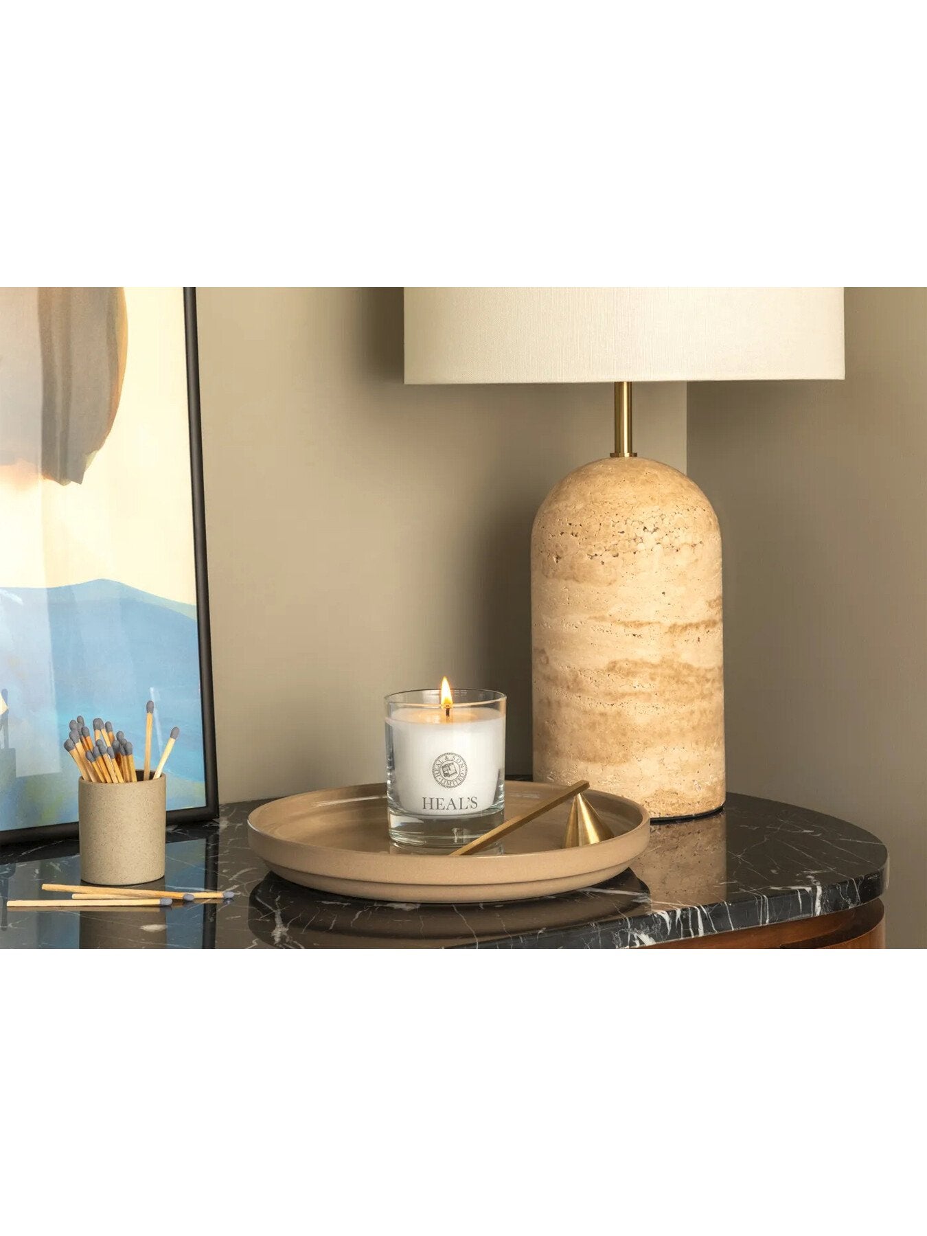 Elderflower & Lime Scented Glass Candle