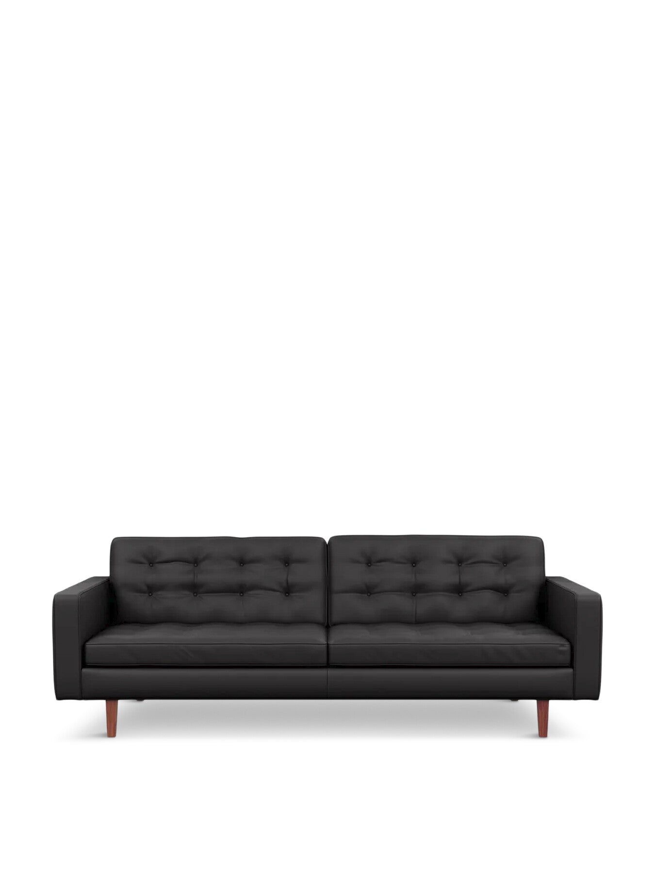 Hepburn 4 Seater Sofa In Grain Leather Graphite