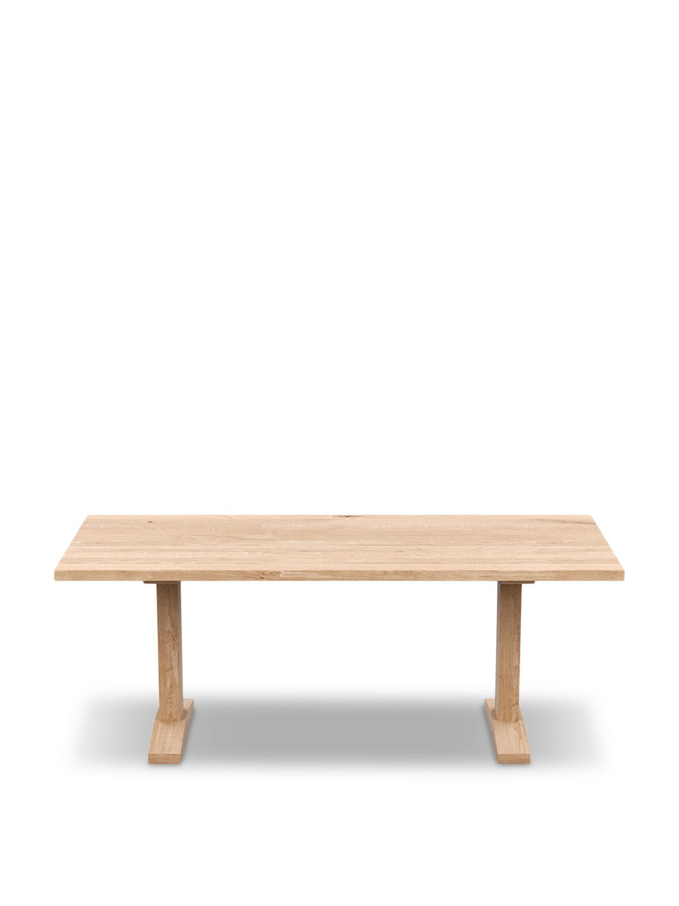 Lisbon Table White Oak Straight Edge
