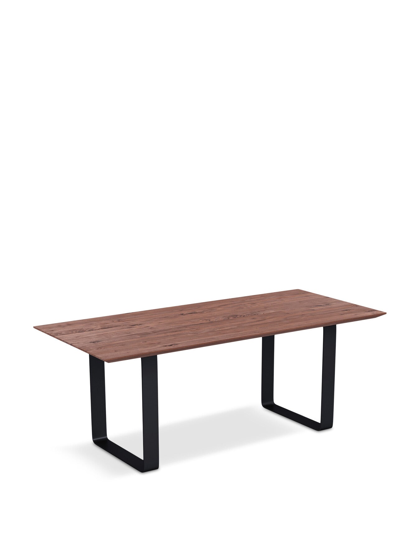 Prague Table Walnut Straight Edge