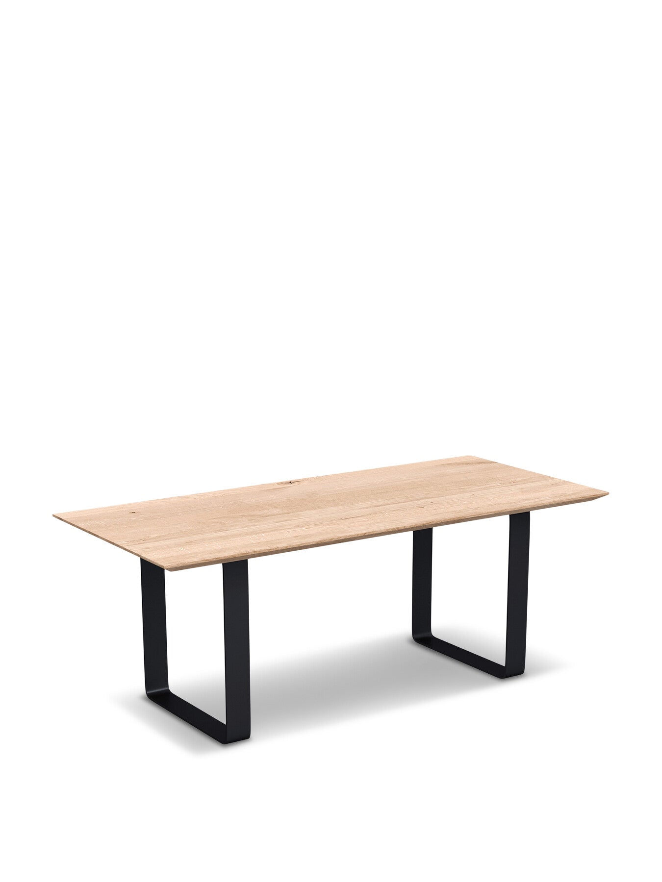 Prague Table White Oak Straight Edge