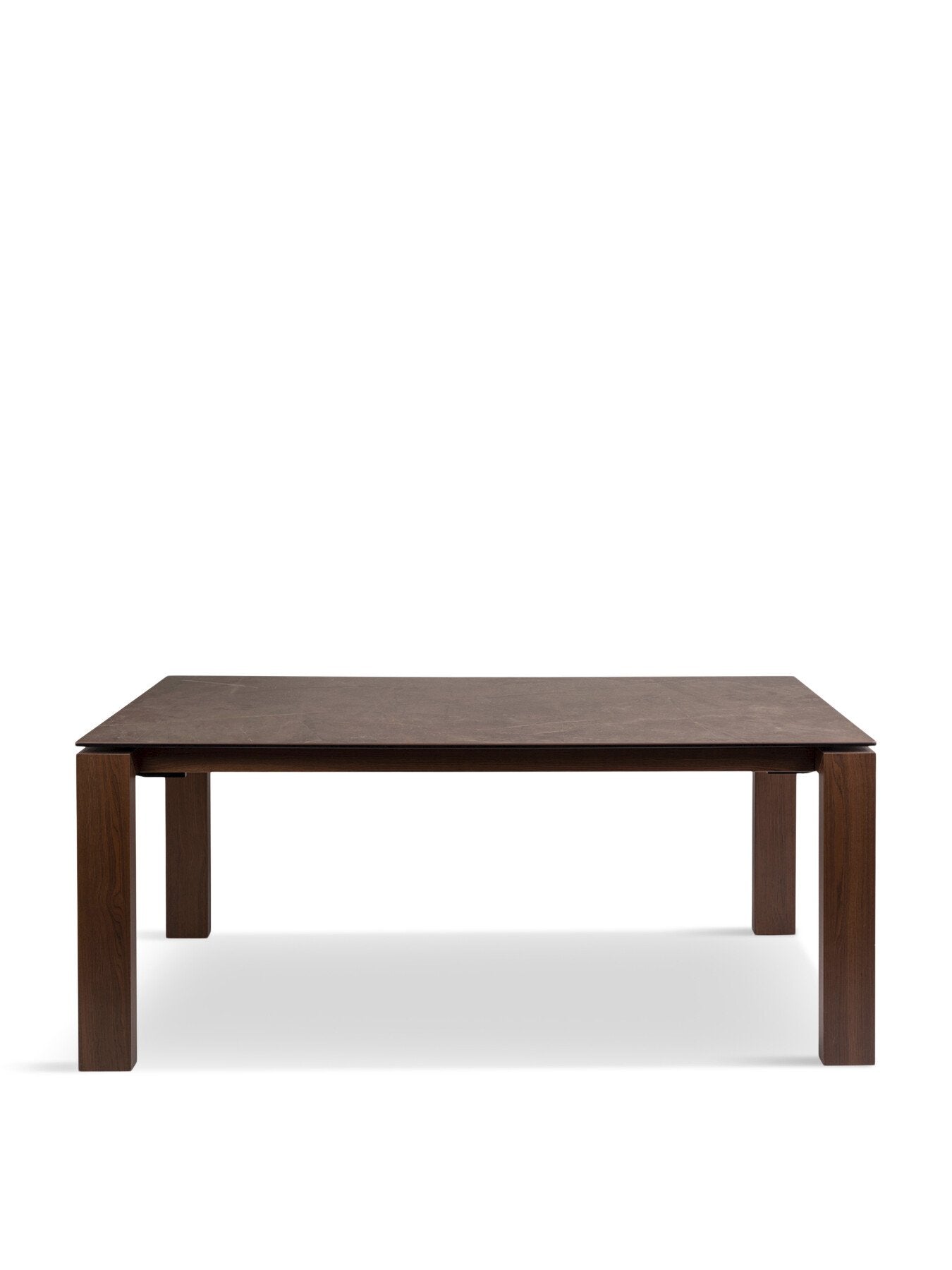 Massa Table Bronze Top Walnut Leg
