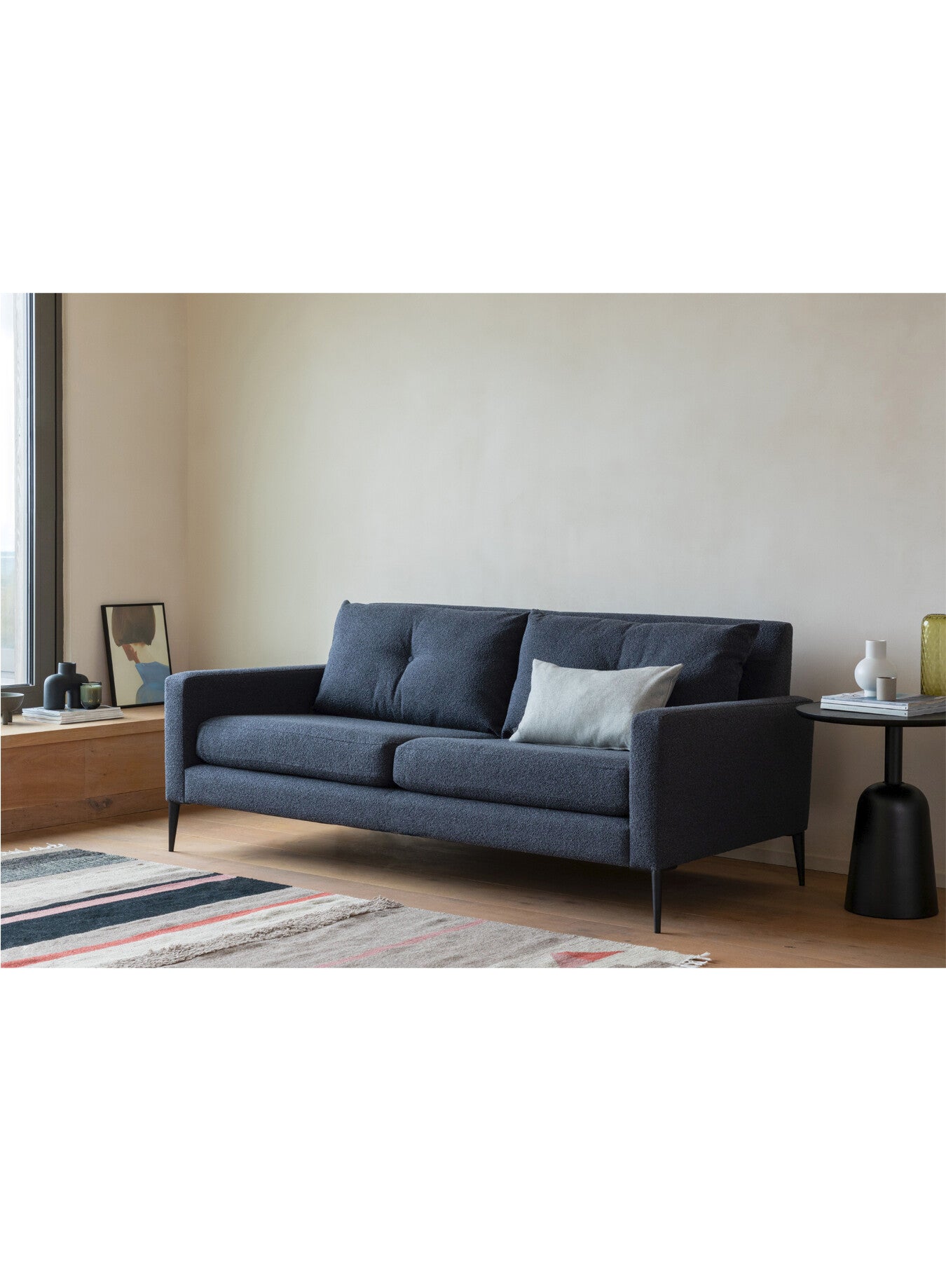 Brunel 3 Seater Boucle Indigo