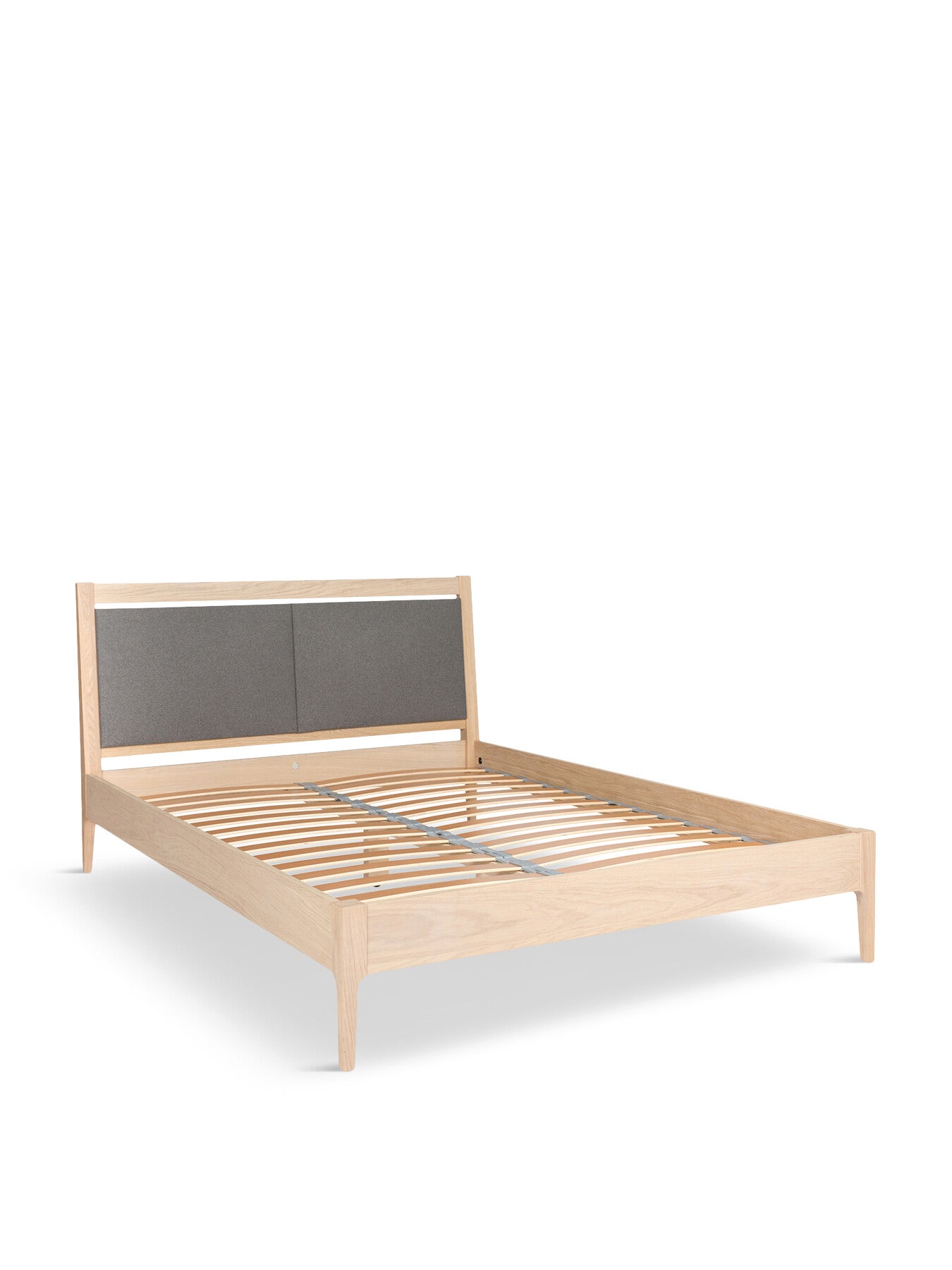 Morten King Bed Oak Headboard with slats