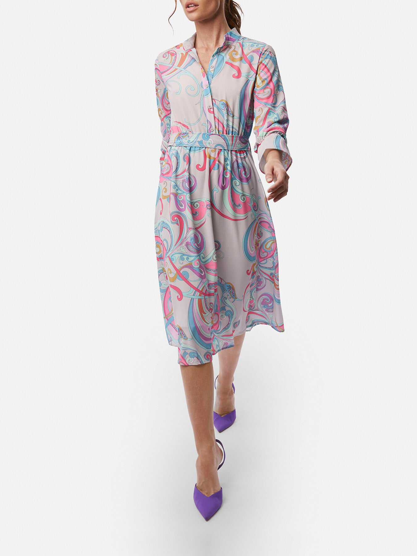 Printed Midi Dress