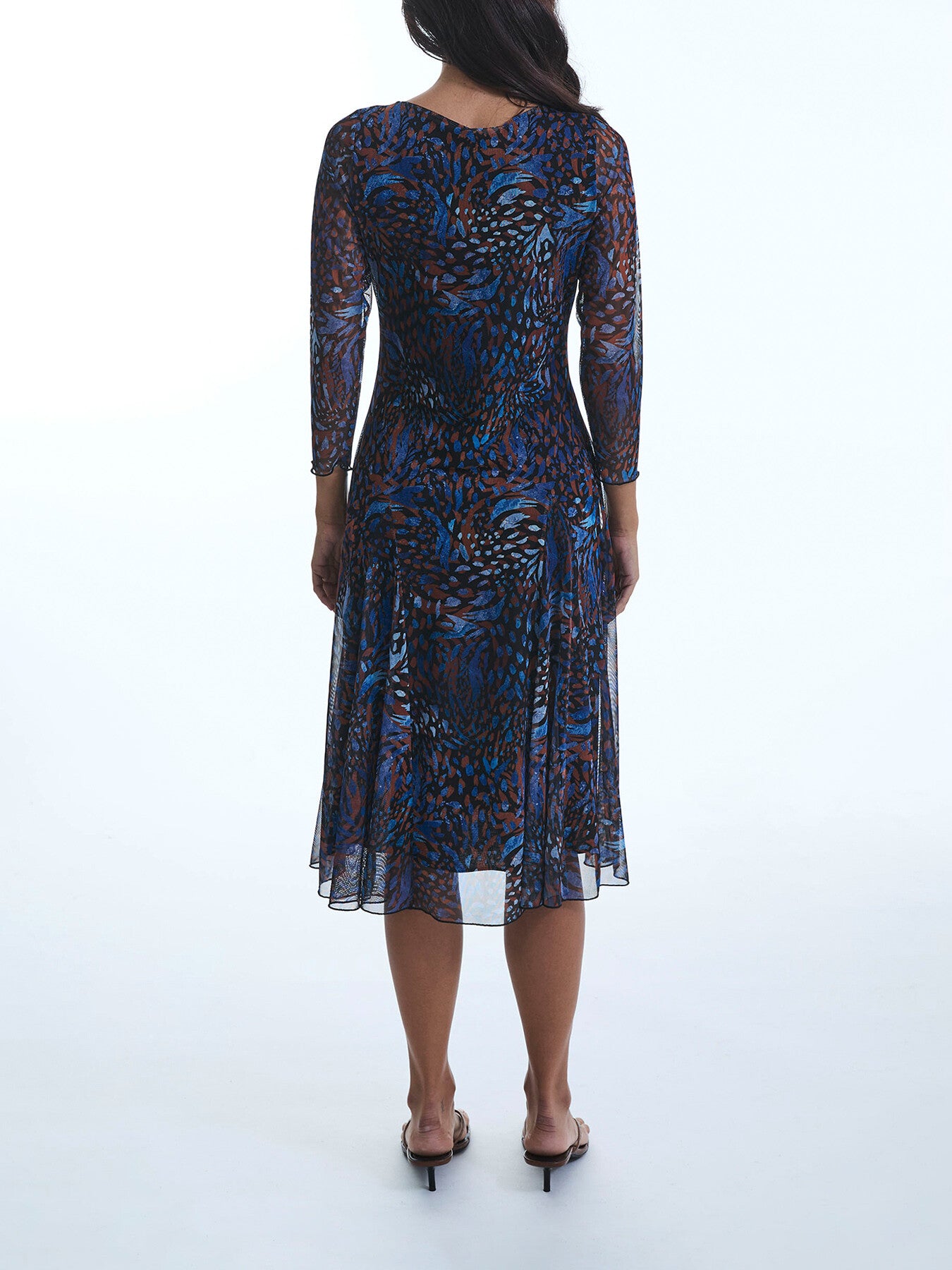 Sheer Printed Dress