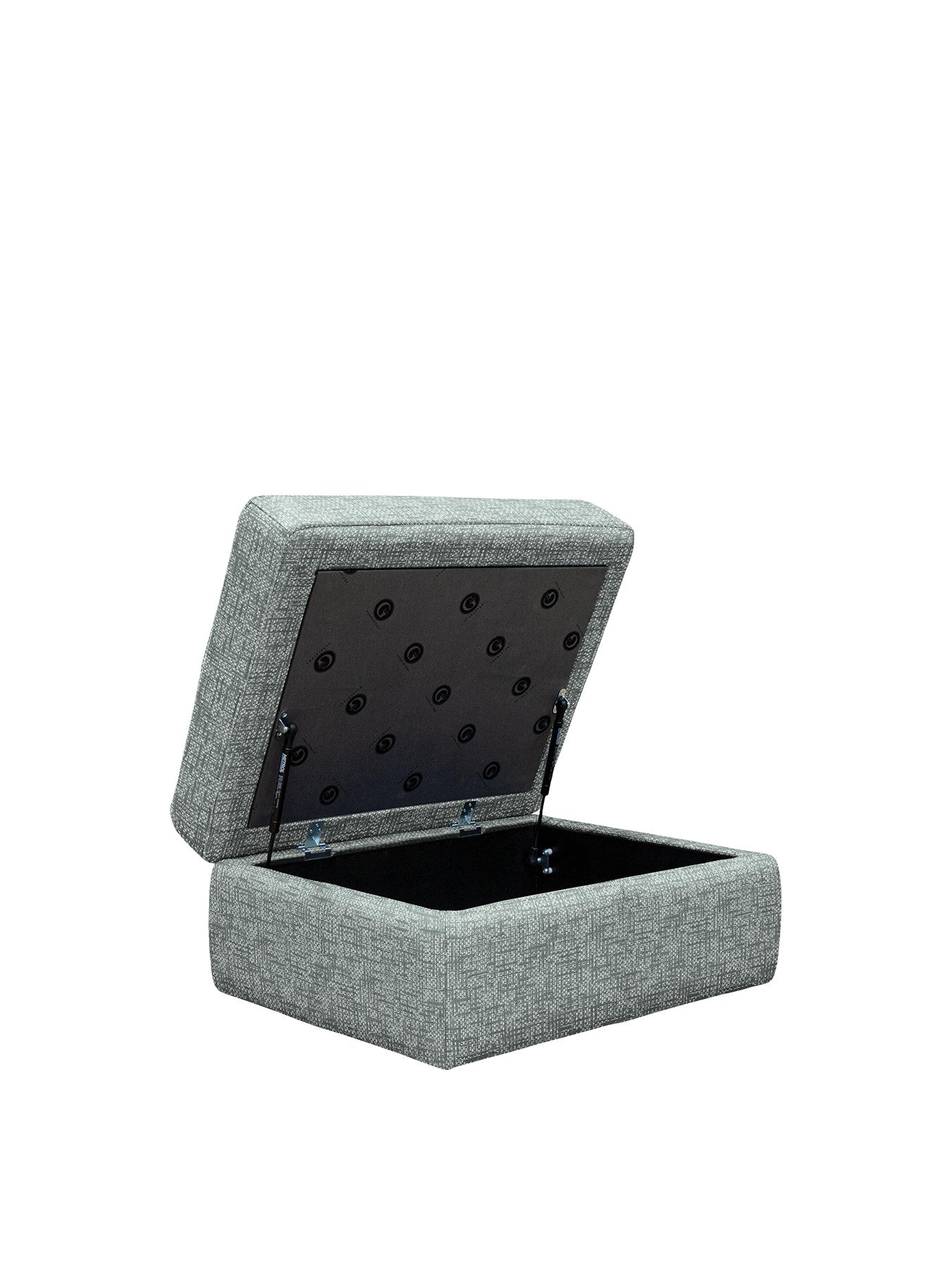 Seattle Storage Stool in Remco Light Fabric