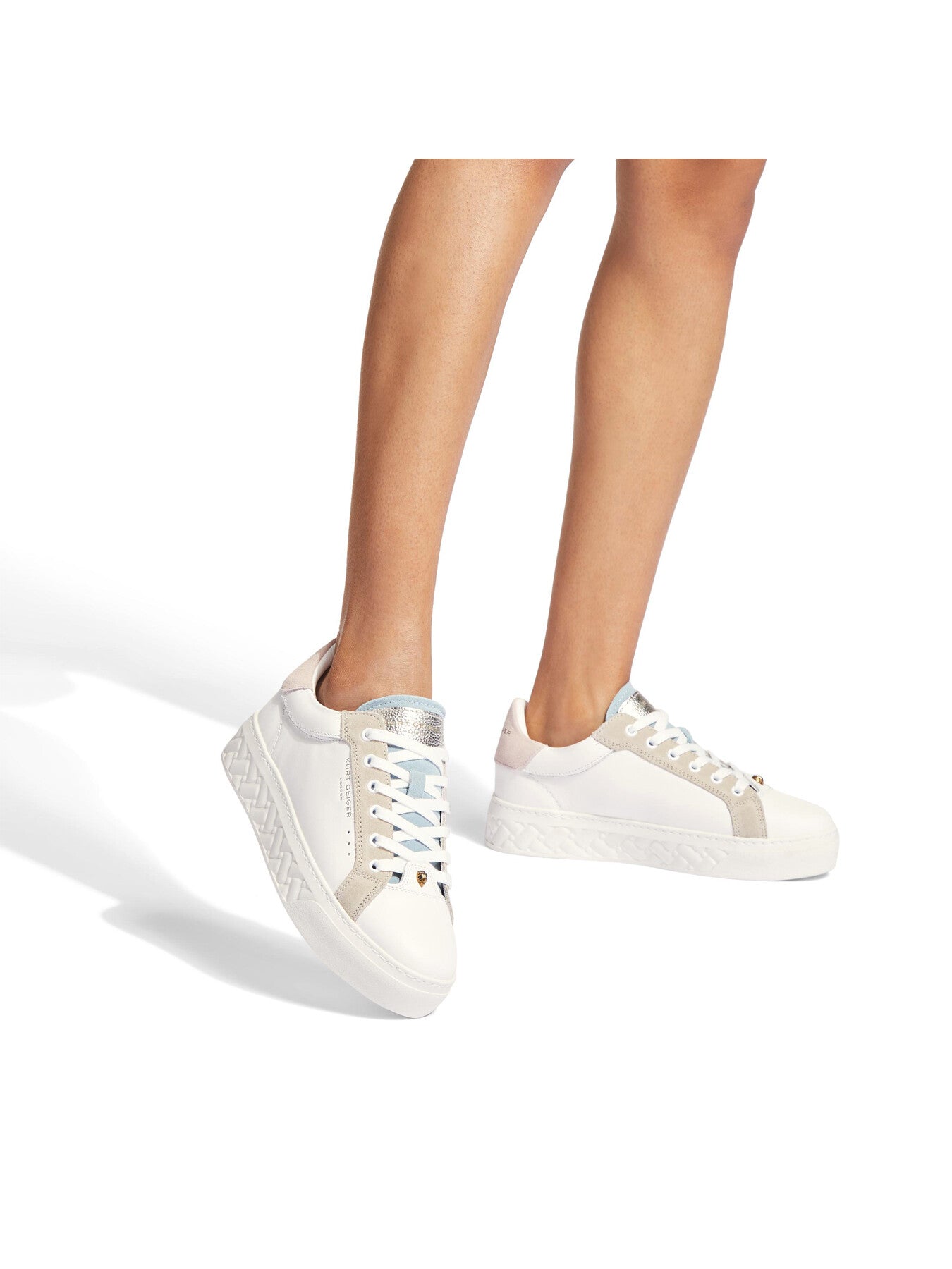Kensington Cupsole Leather Lace Up Trainers