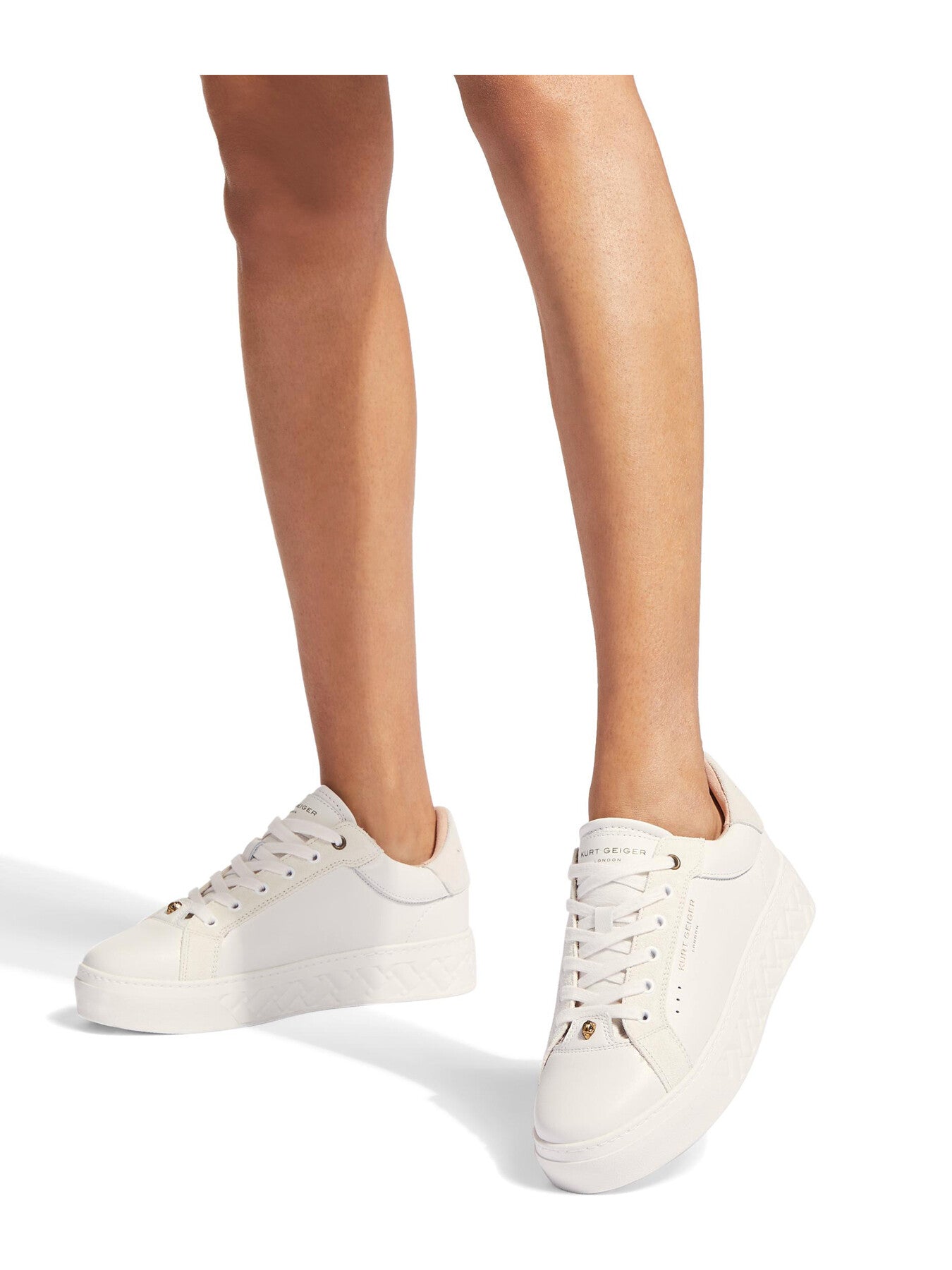 Kensington Cupsole Leather Lace Up Trainers