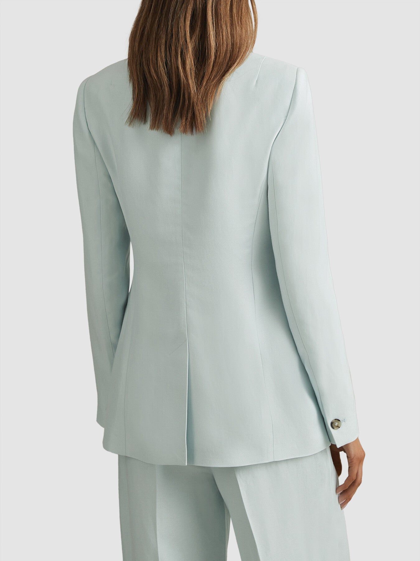 Lori Viscose-Linen Double Breasted Suit Blazer