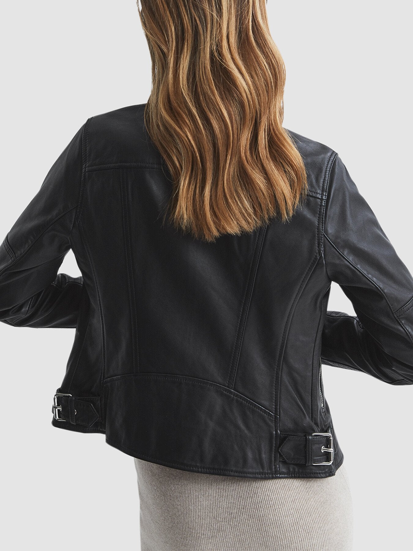 Tallis Leather Biker Jacket