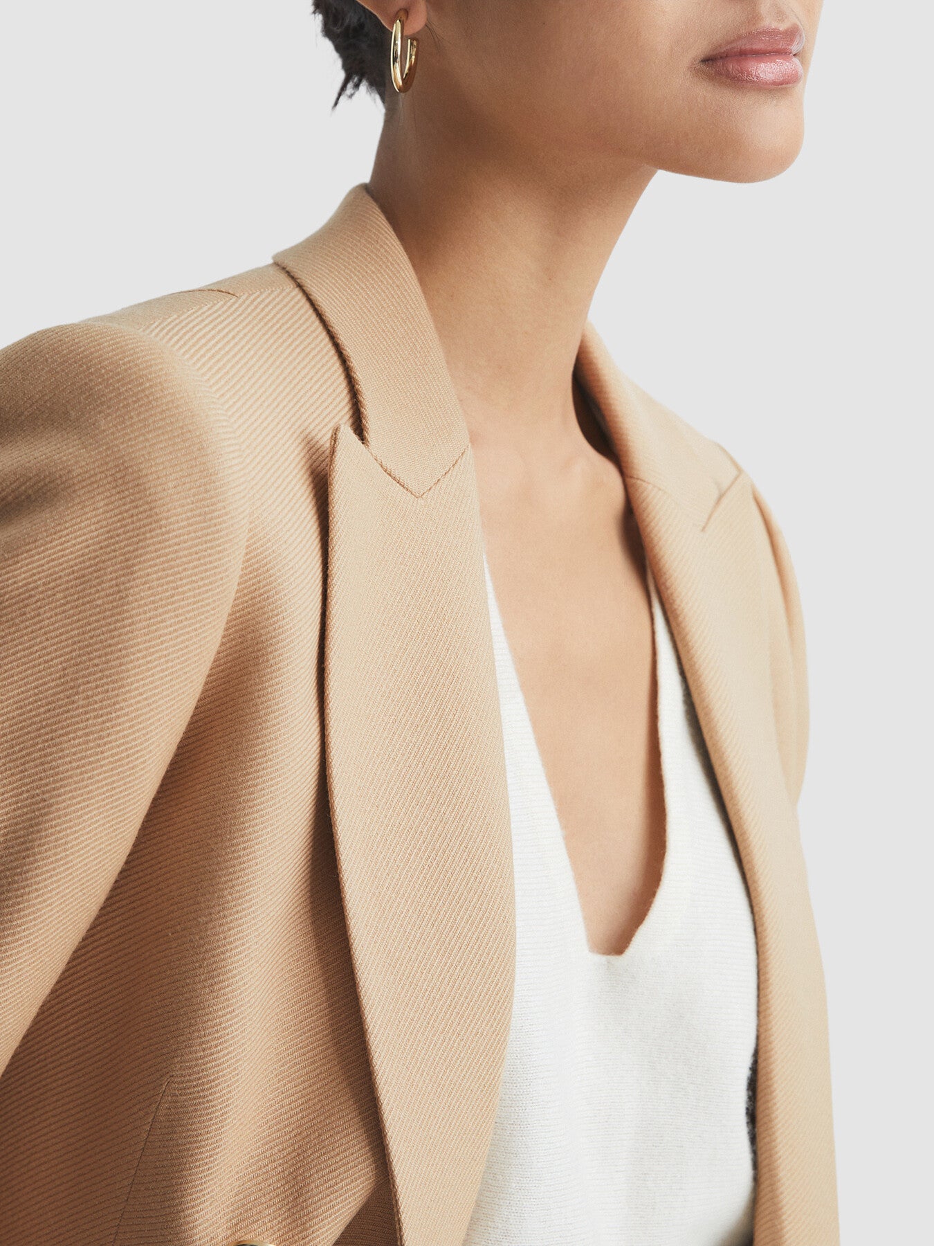 Larsson Double Breasted Twill Blazer