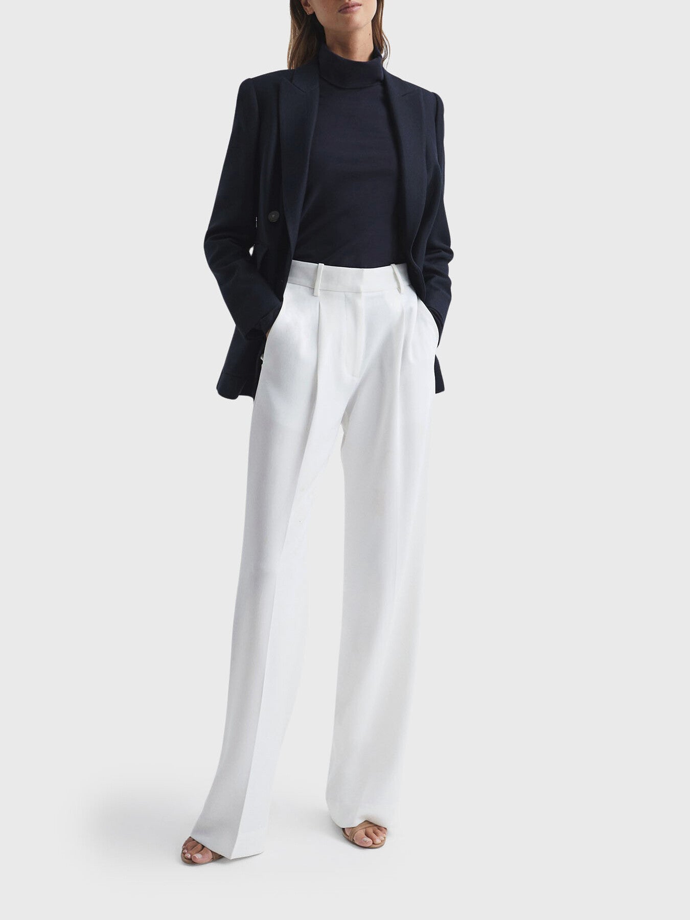 Larsson Double Breasted Twill Blazer