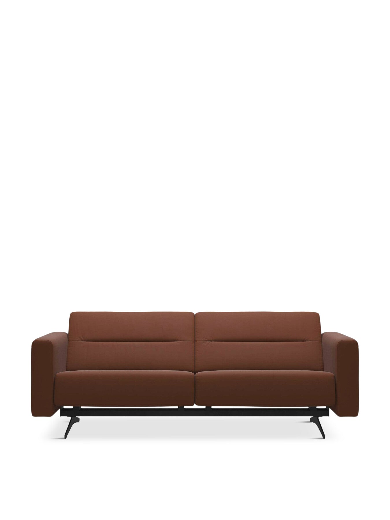 Brown Stella Brown Leather 2 Seater Sofa