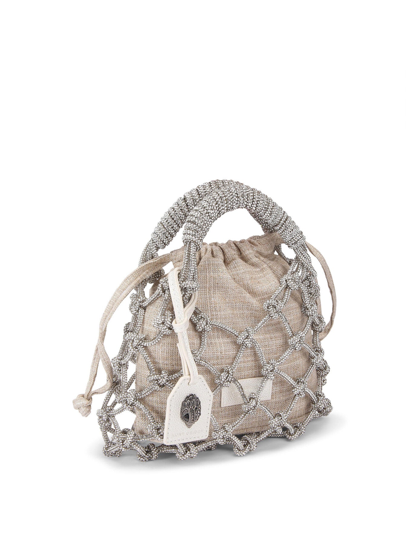 SMALL MACRAME CRYSTAL BAG