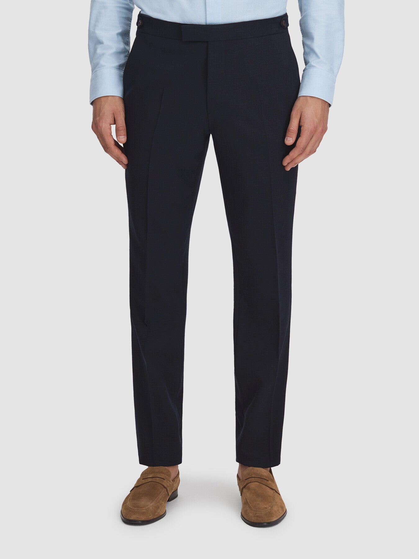 Navy BlueBelmont Slim Fit Side Adjuster Trousers