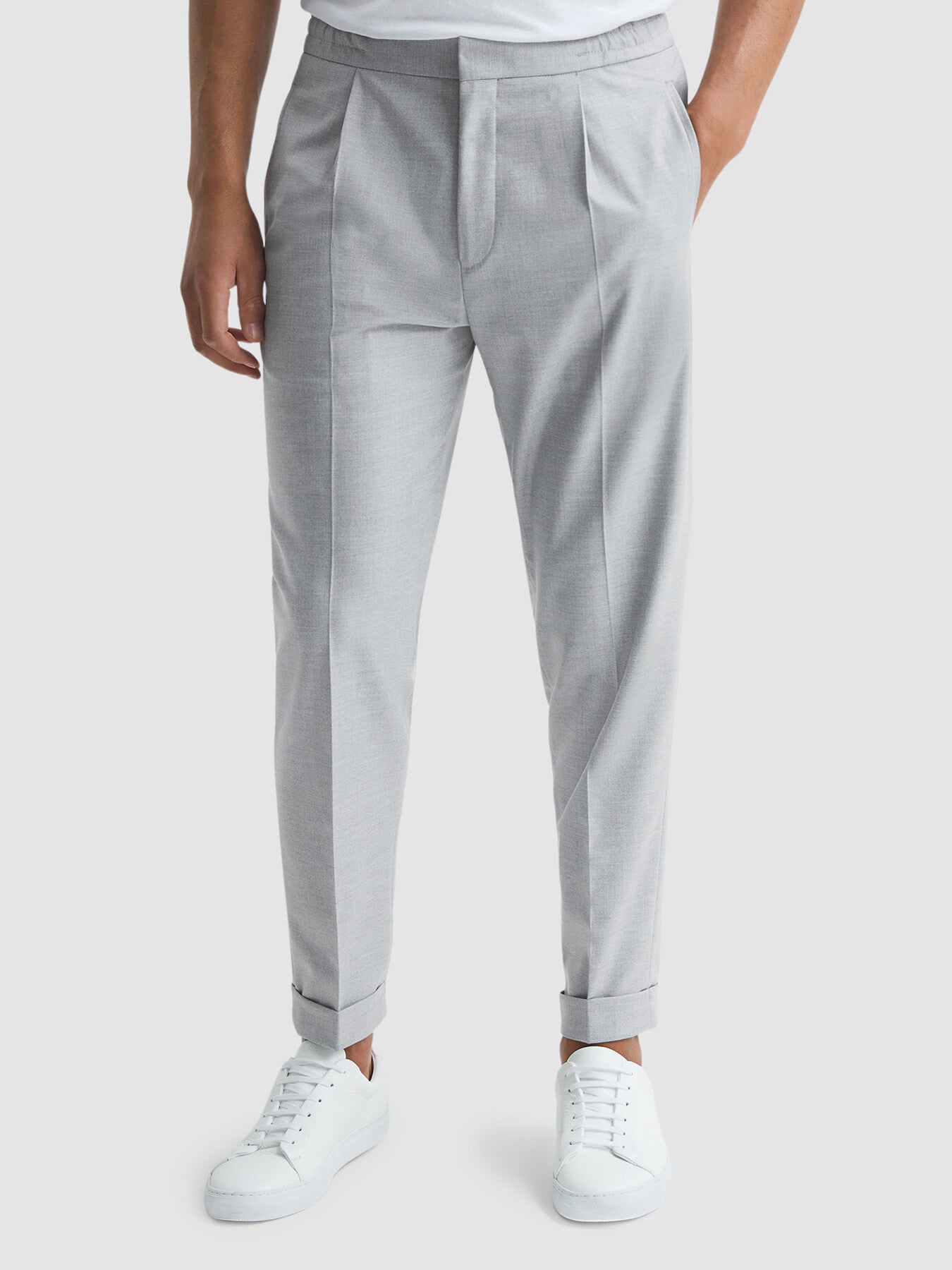 Brighton Relaxed Pleated Tapered Trousers