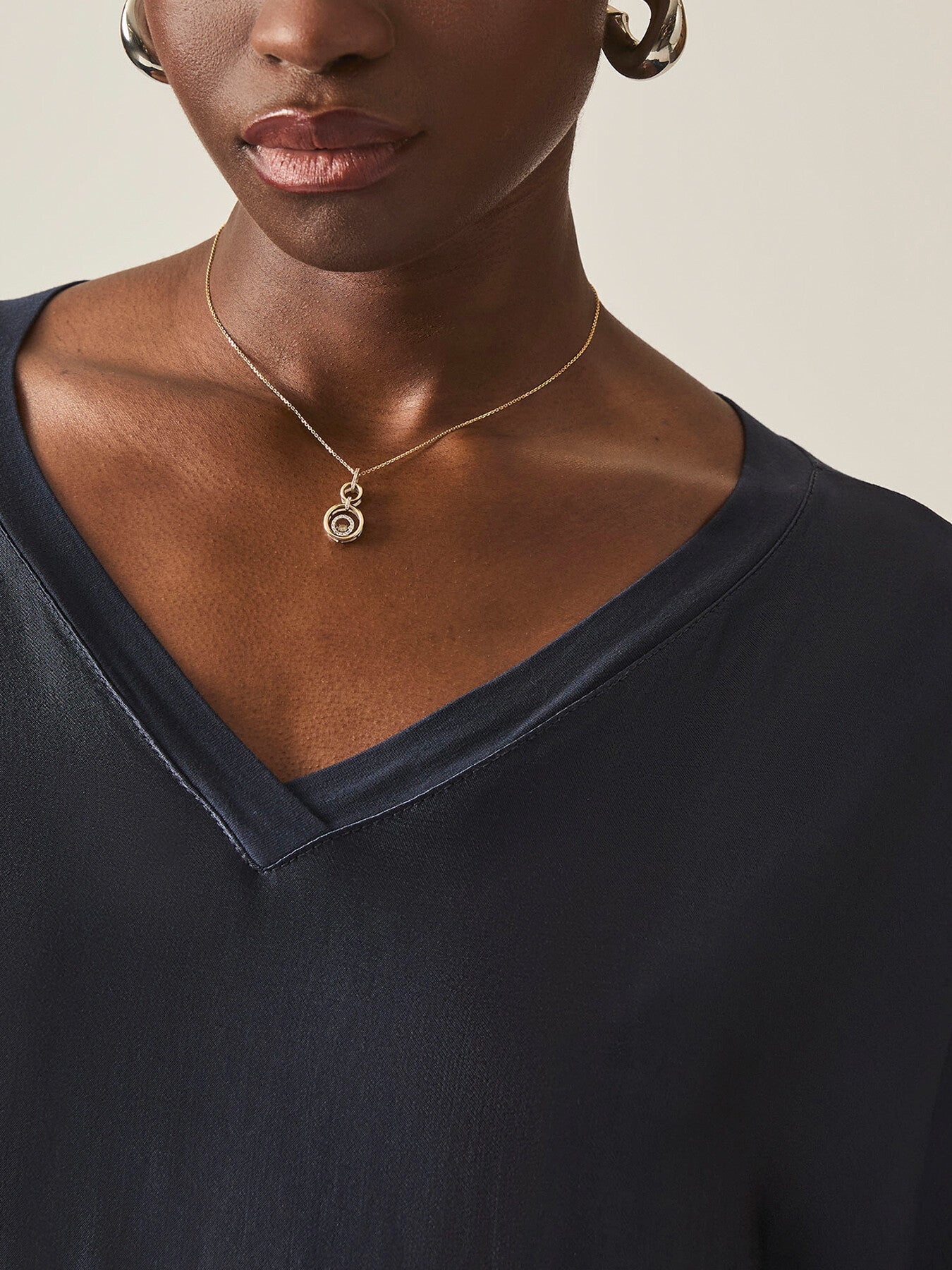 Satin Short Sleeve Top