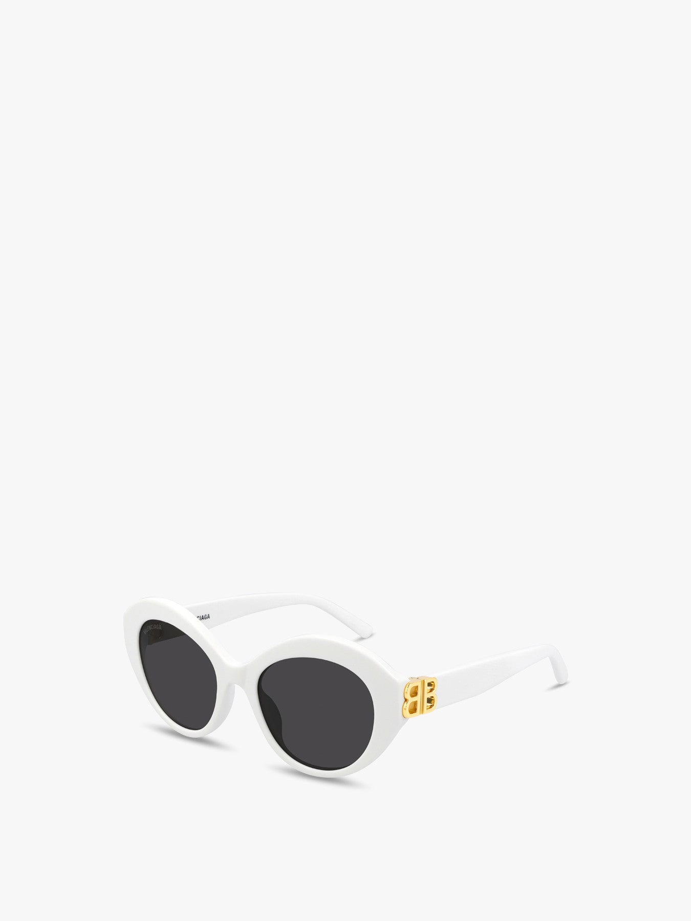 Round Logo Arm Acetate Sunglasses
