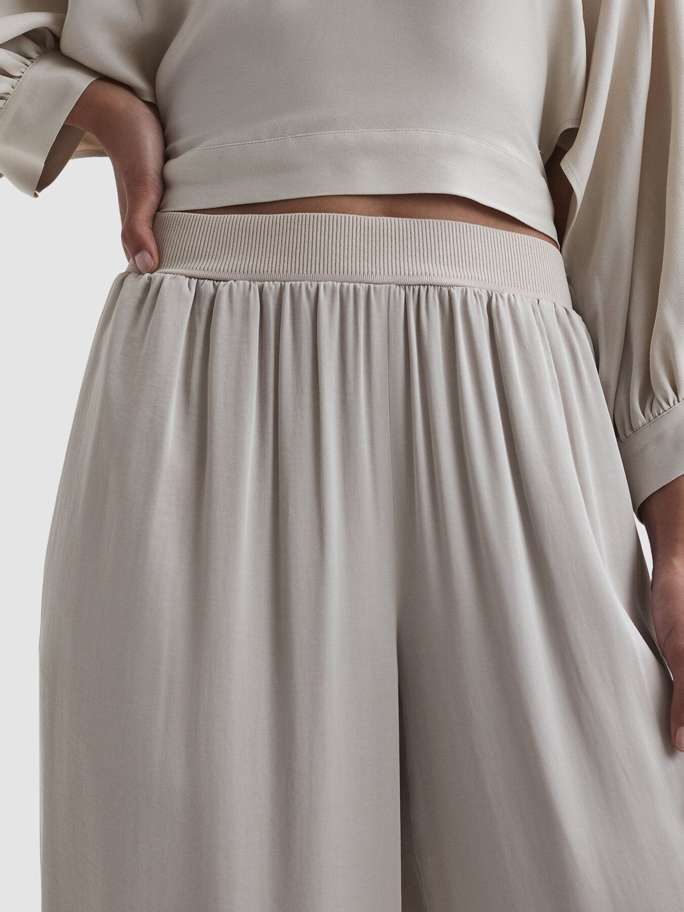 Imogen Wide Leg Elasticated Waist Trousers