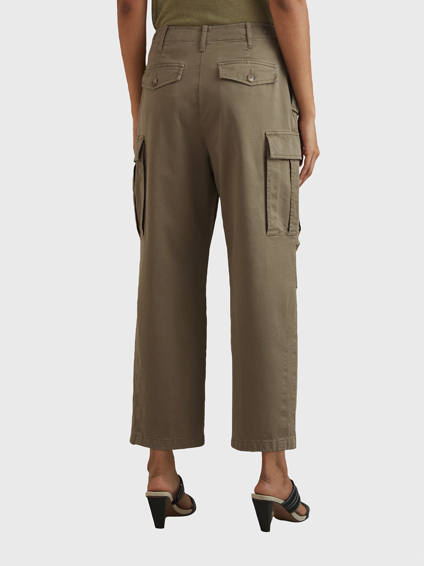 Indie Cotton Blend Tapered Combat Trousers