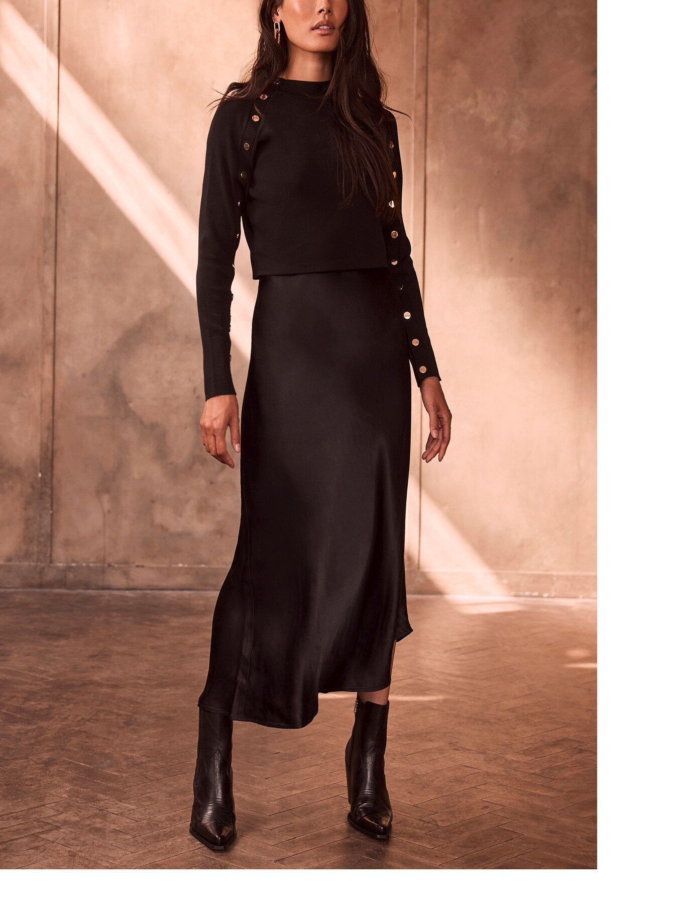 Layered Midi Dress