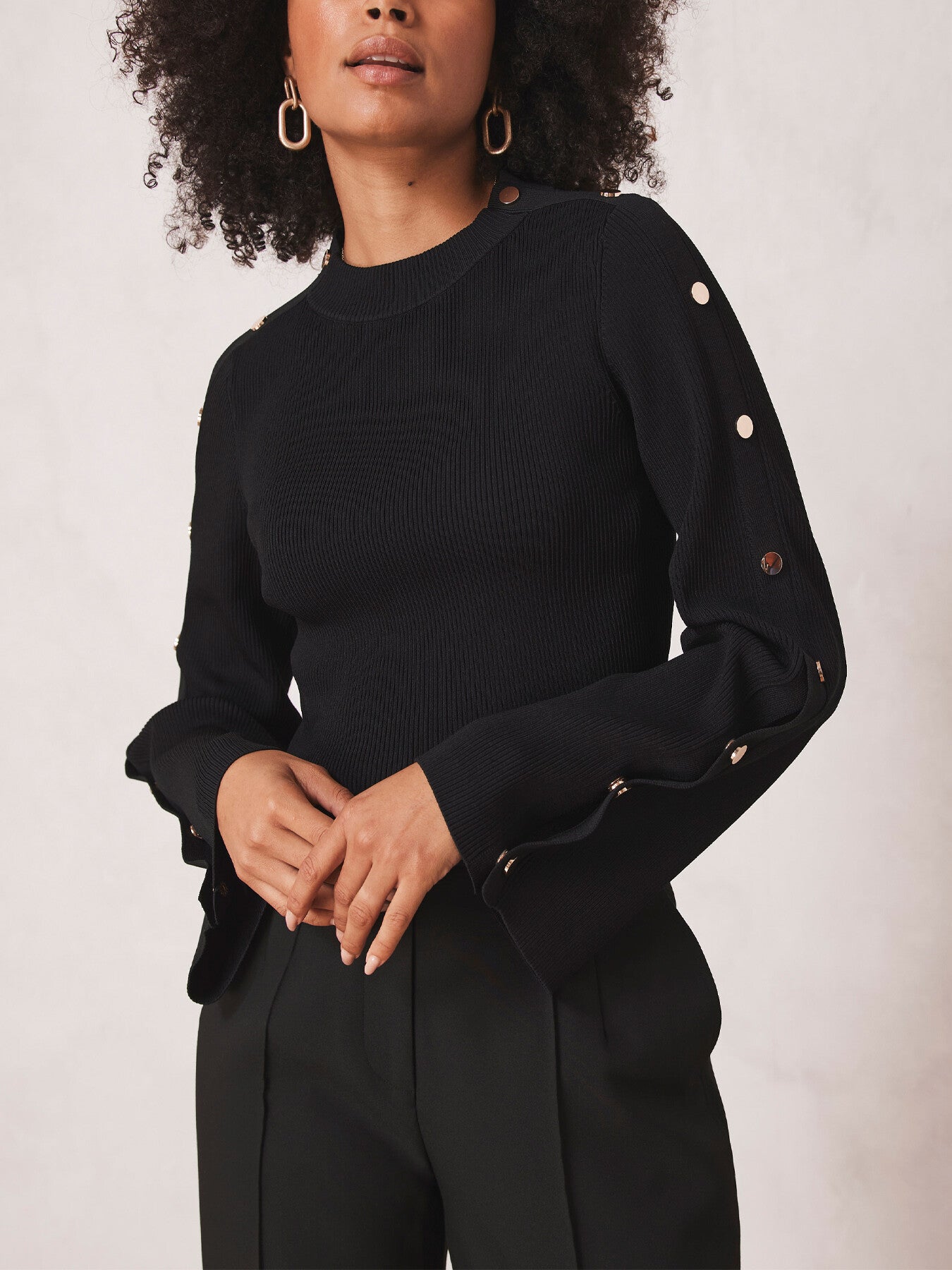 Popper Detail Jumper