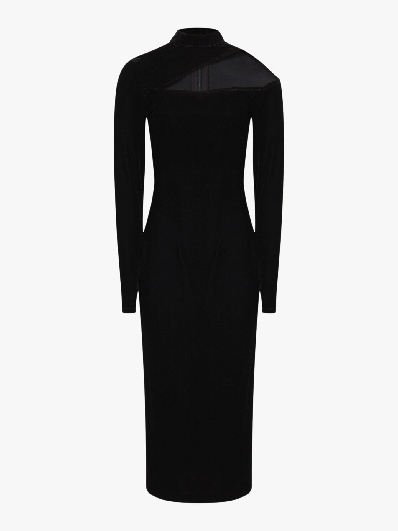 Tatiana Velvet Cut-Out Shoulder Dress