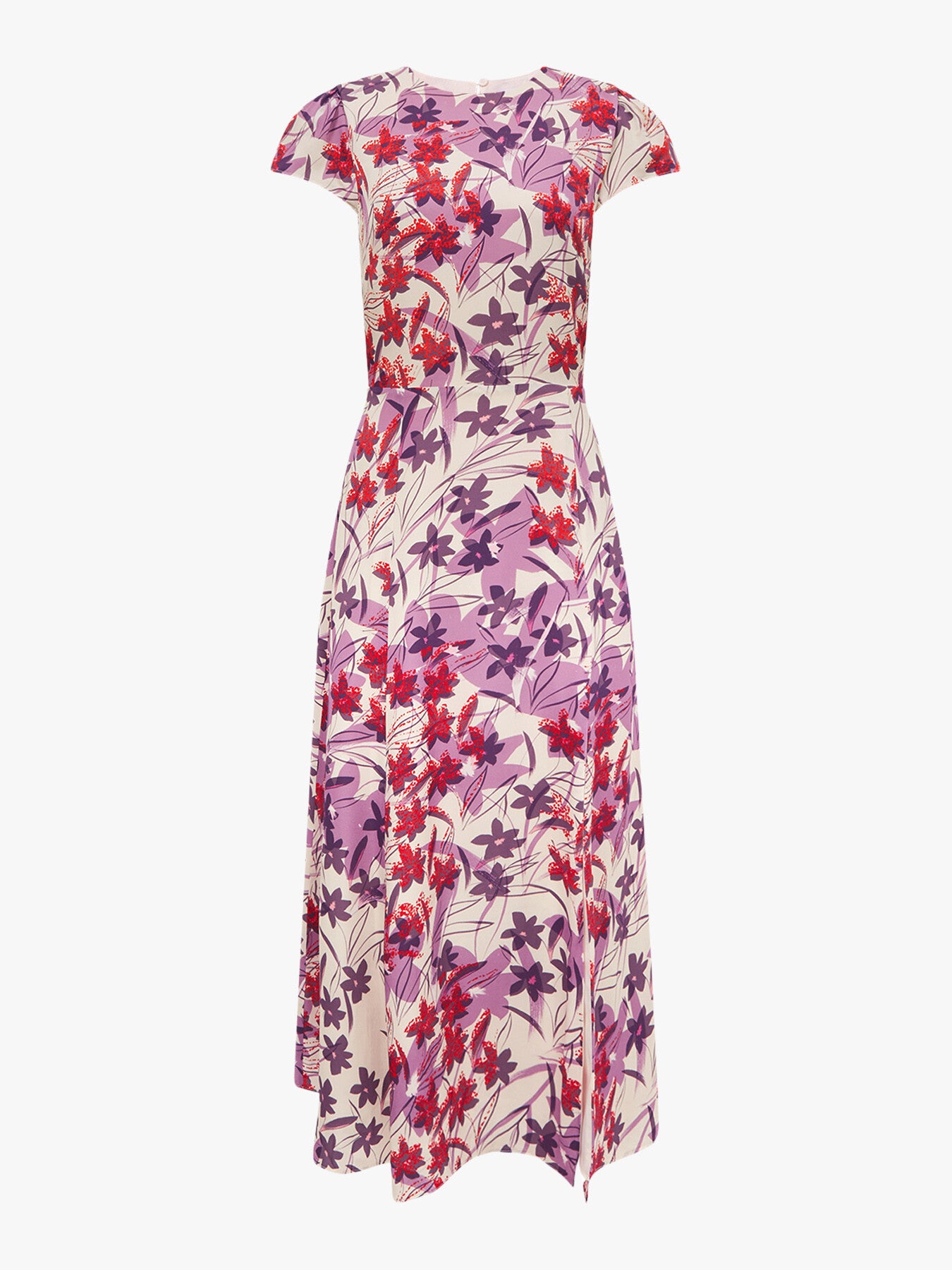 Livia Printed Cut Out Back Midi Dress