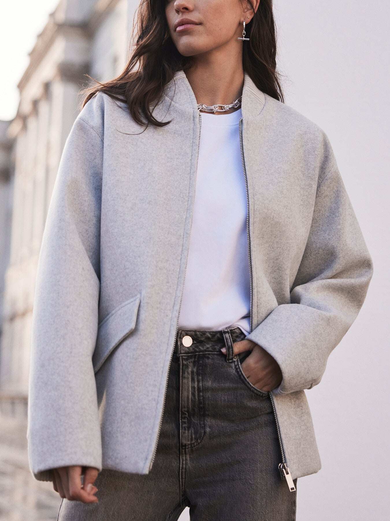 Wool Bomber Jacket