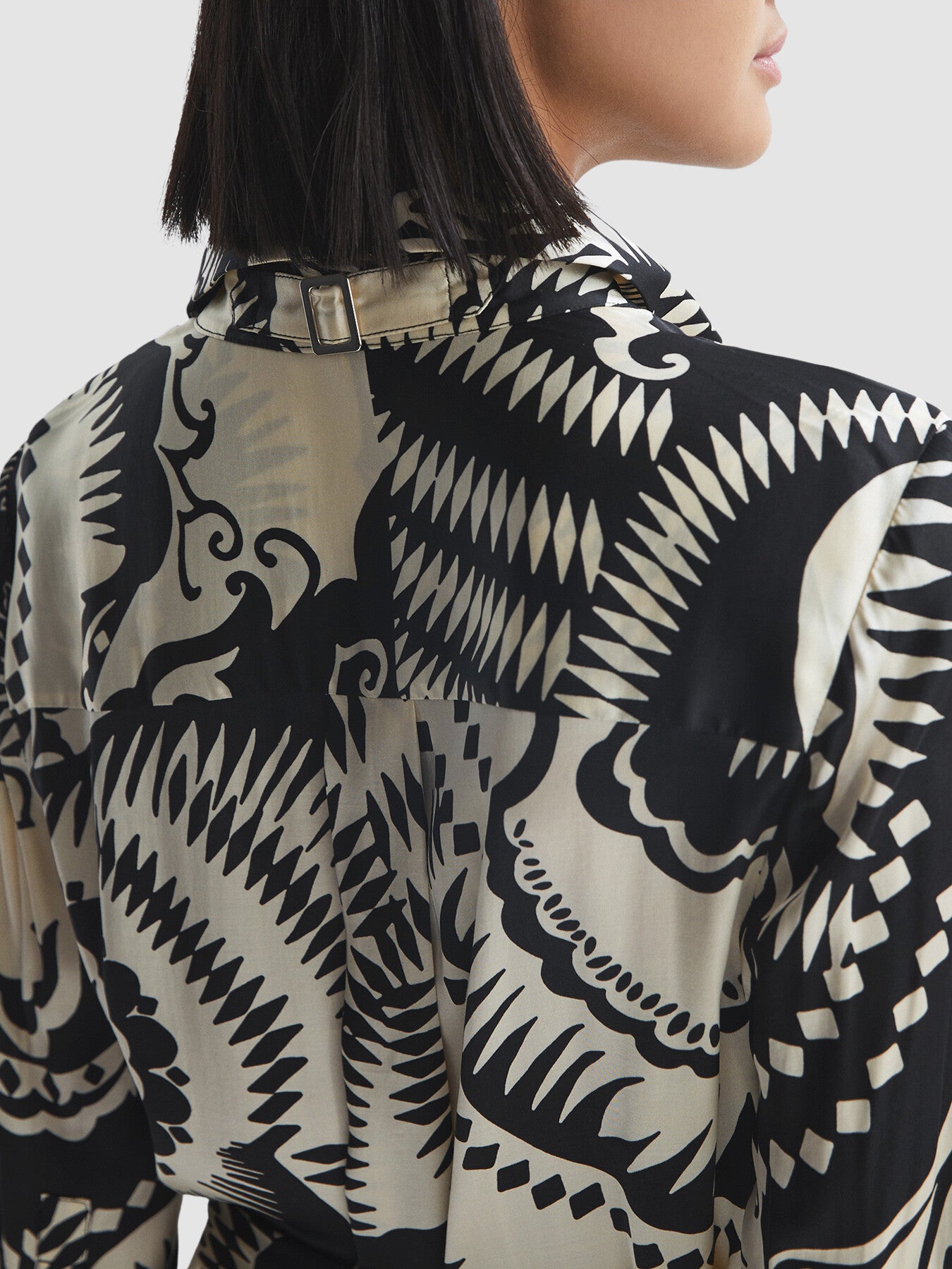 Tilly Printed Long Sleeve Midi Dress