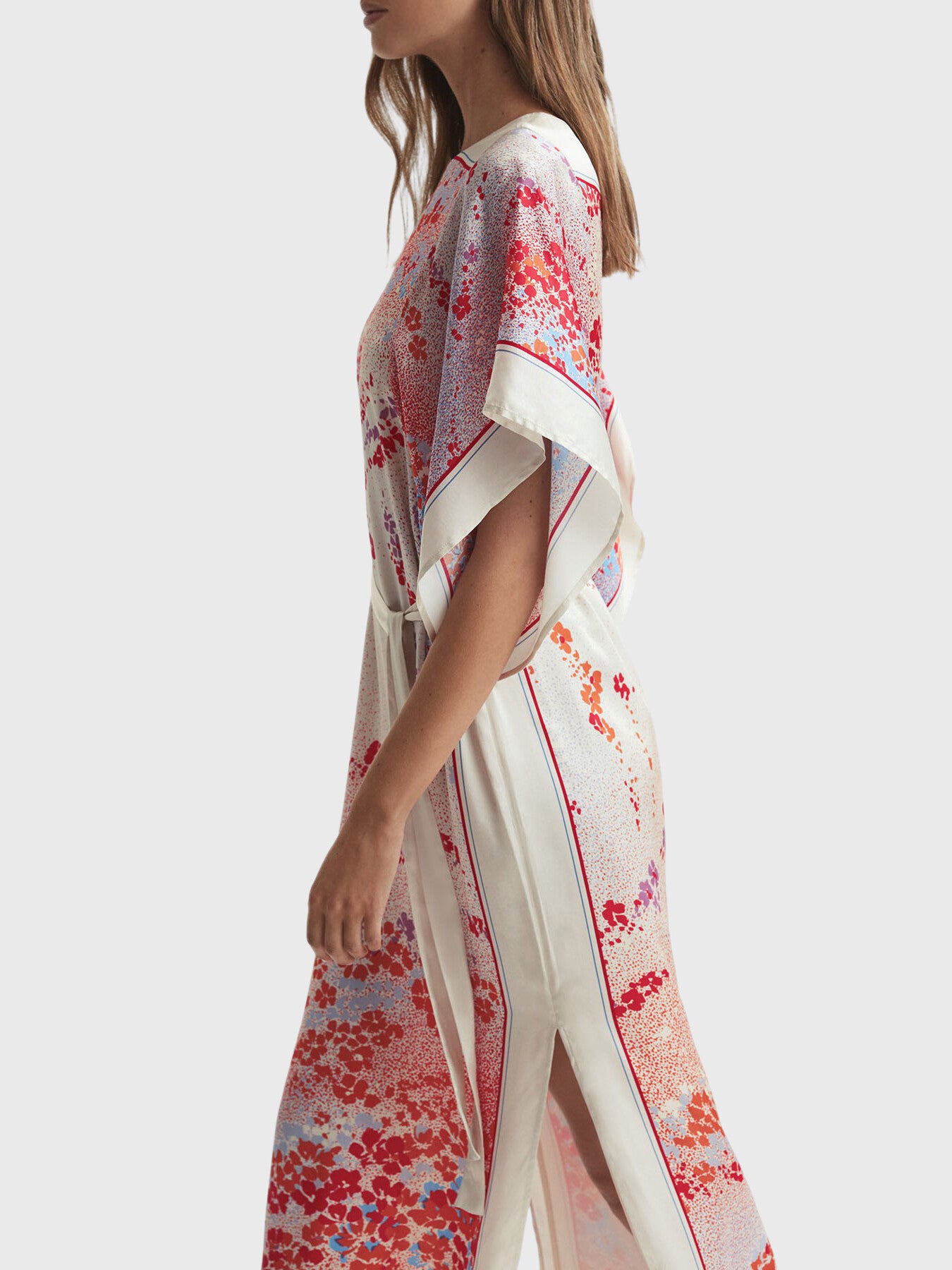 Lydia Printed Belted Maxi Dress