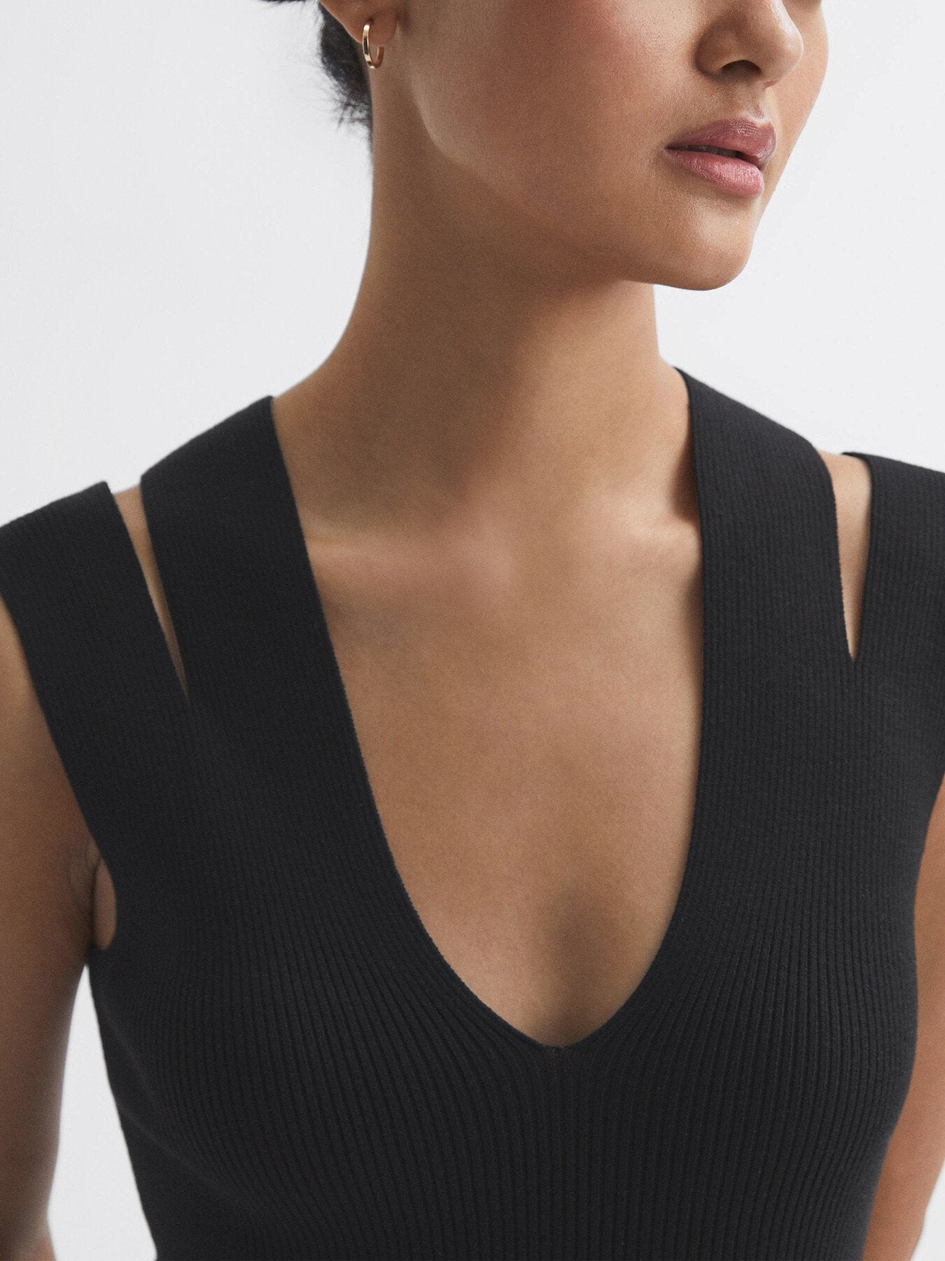 Kara Knitted Double Strap Midi Dress