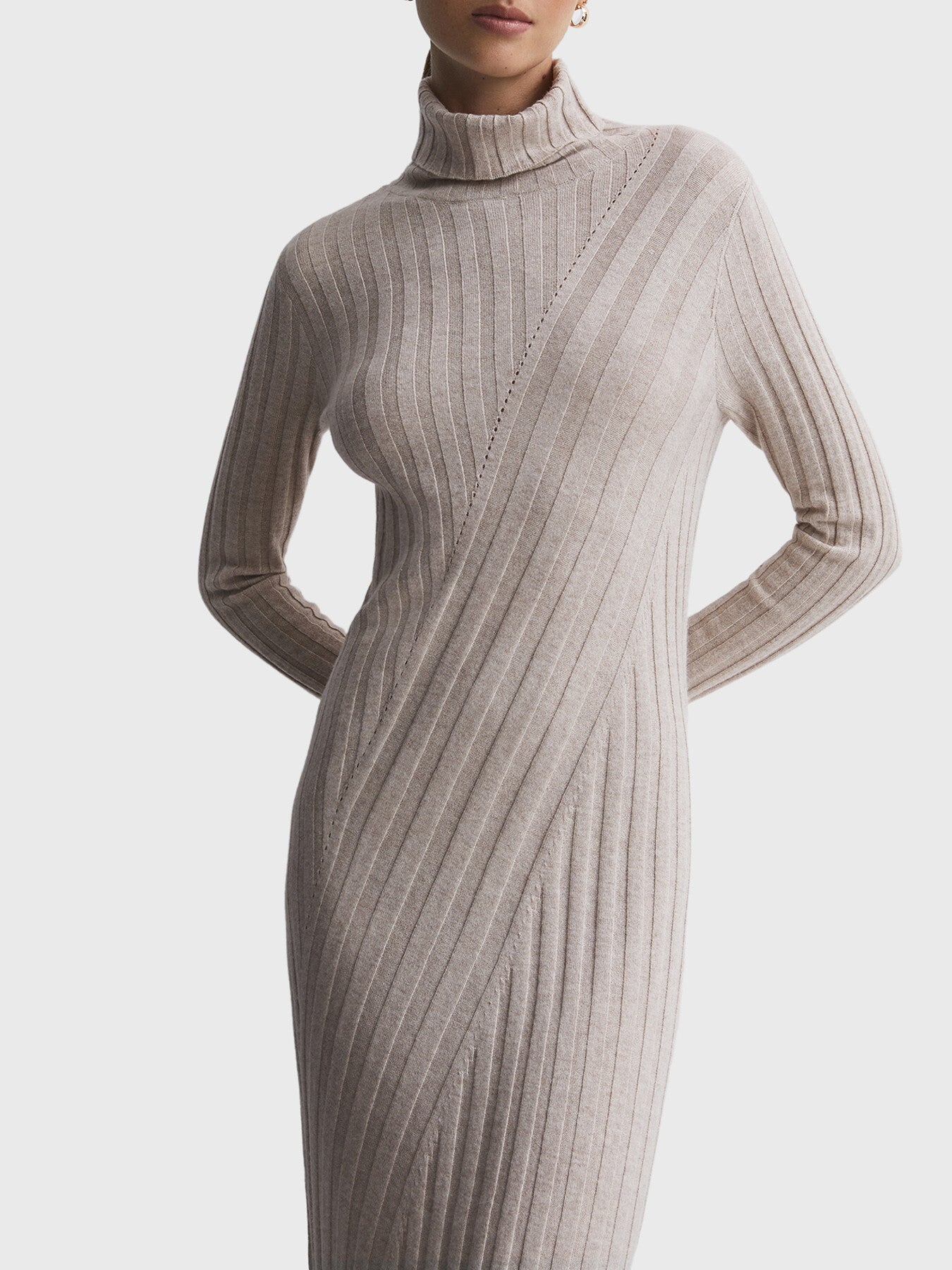 Cady Fitted Knitted Midi Dress