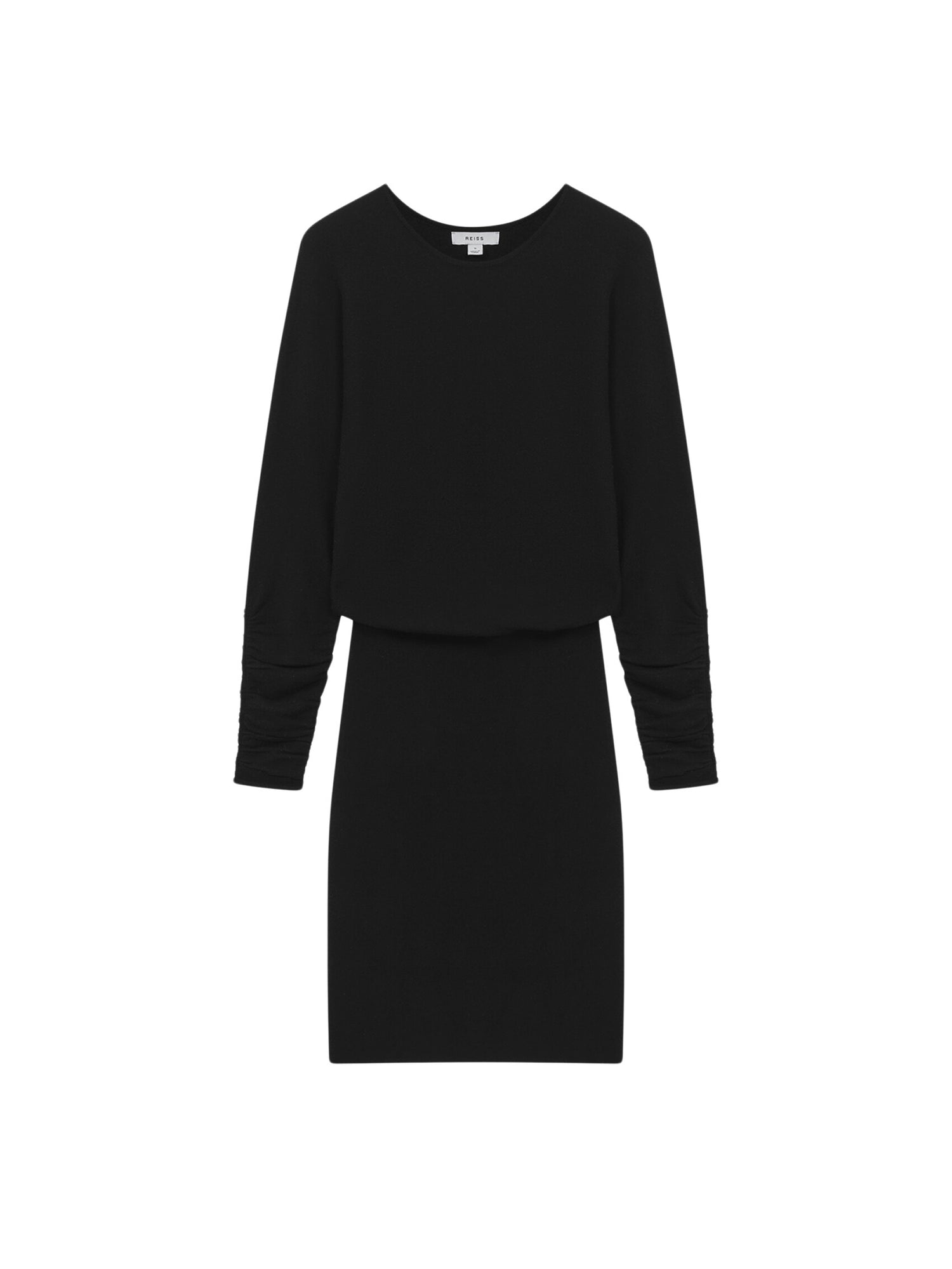Lucy Cashmere-Wool Blend Draped Mini Dress