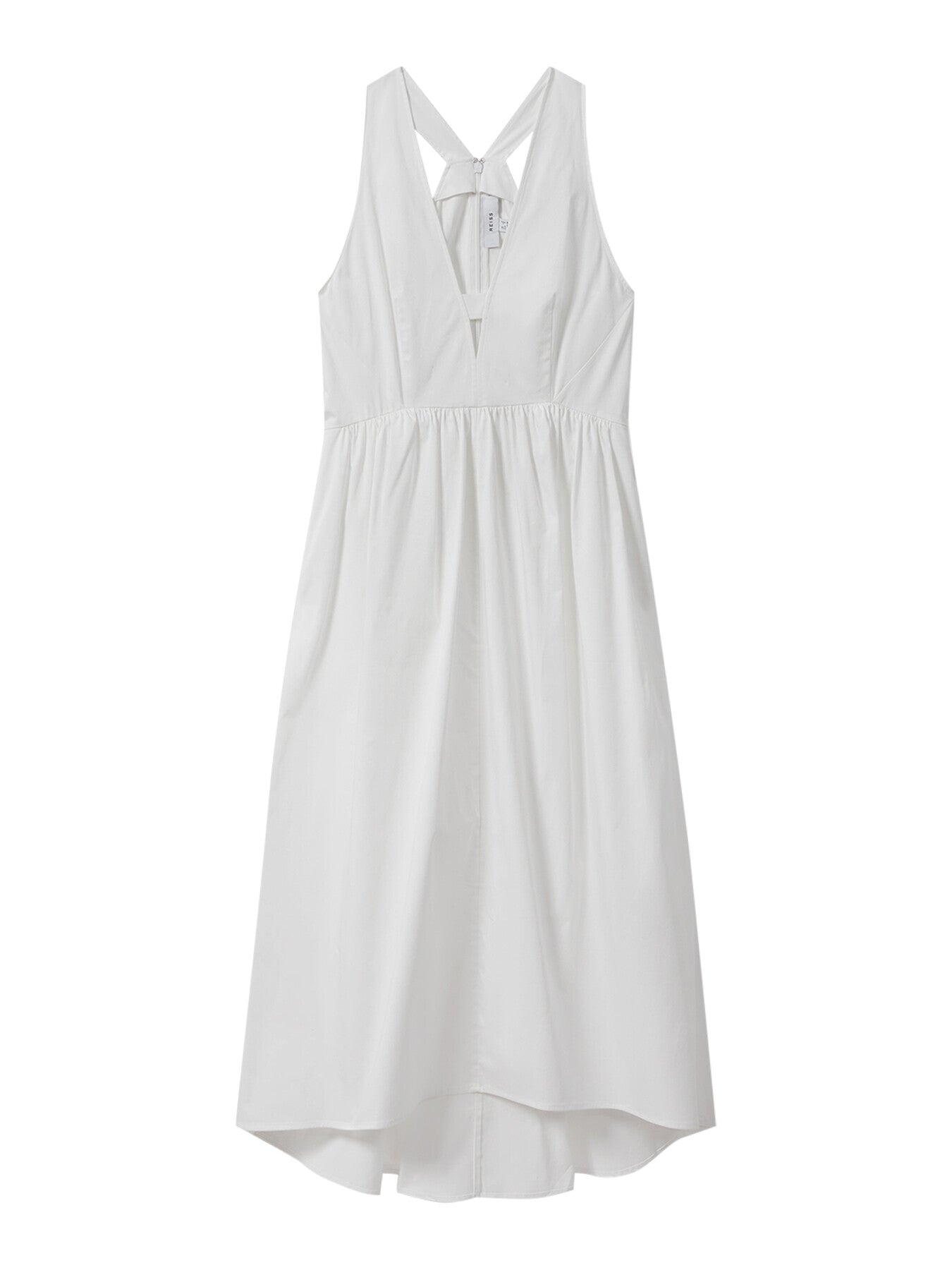 Yana Cotton Blend High-Low Midi Dress